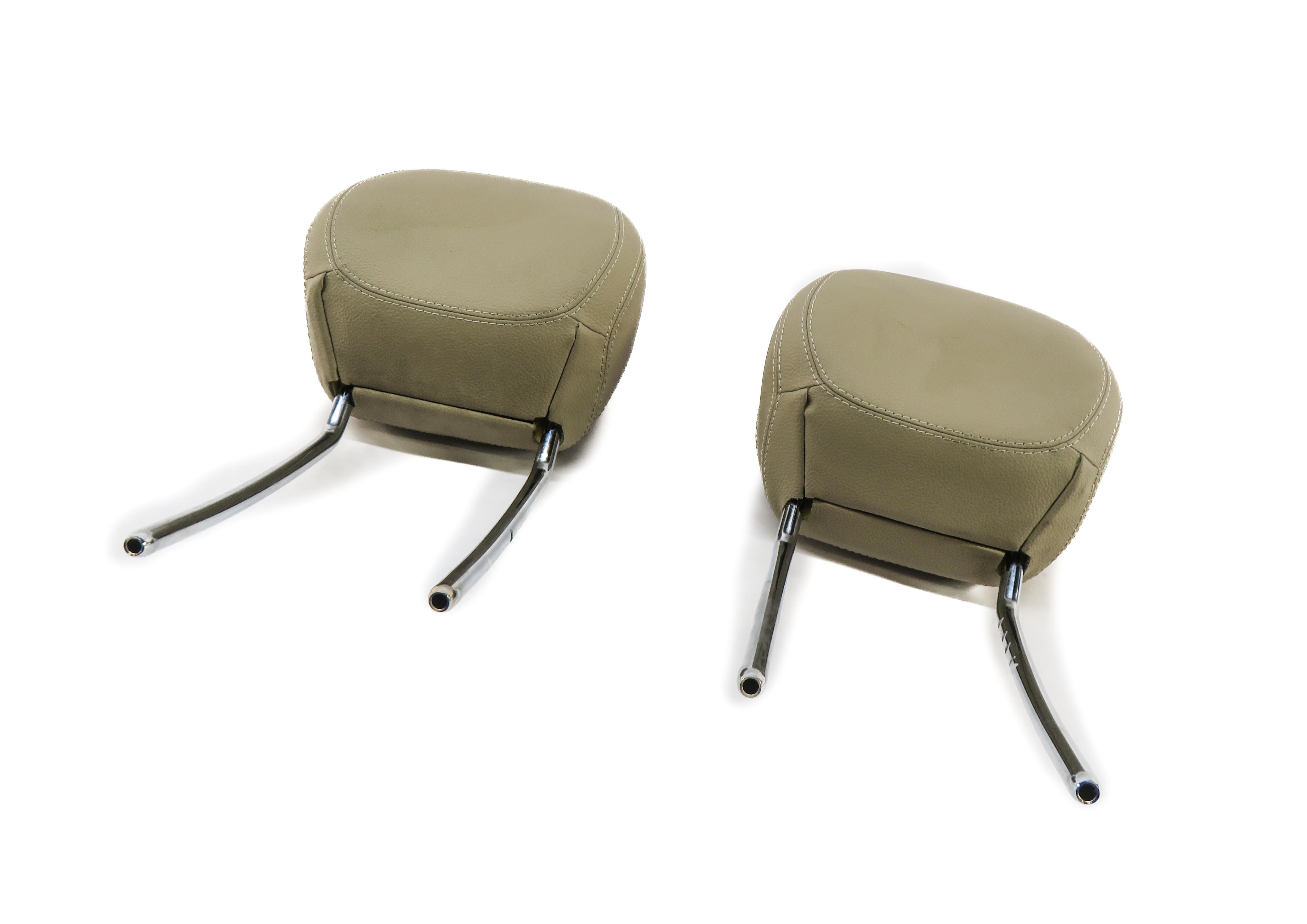 2015 MERCEDES ML350 (W166) FRONT LEFT & RIGHT SEAT HEADREST SET-2 (BEIGE 105A) — exact item pictured
