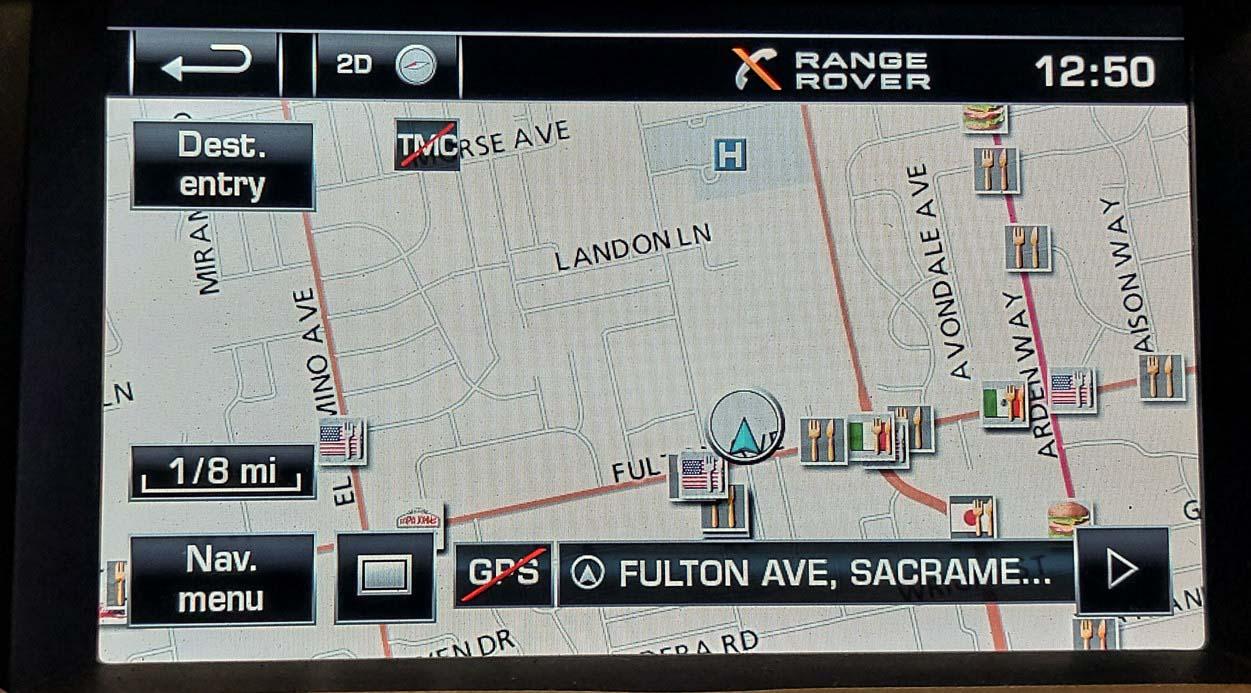 12-13 LR4 RANGE ROVER SPORT (L320) RADIO STEREO GPS NAVIGATION DISPLAY SCREEN — exact item pictured