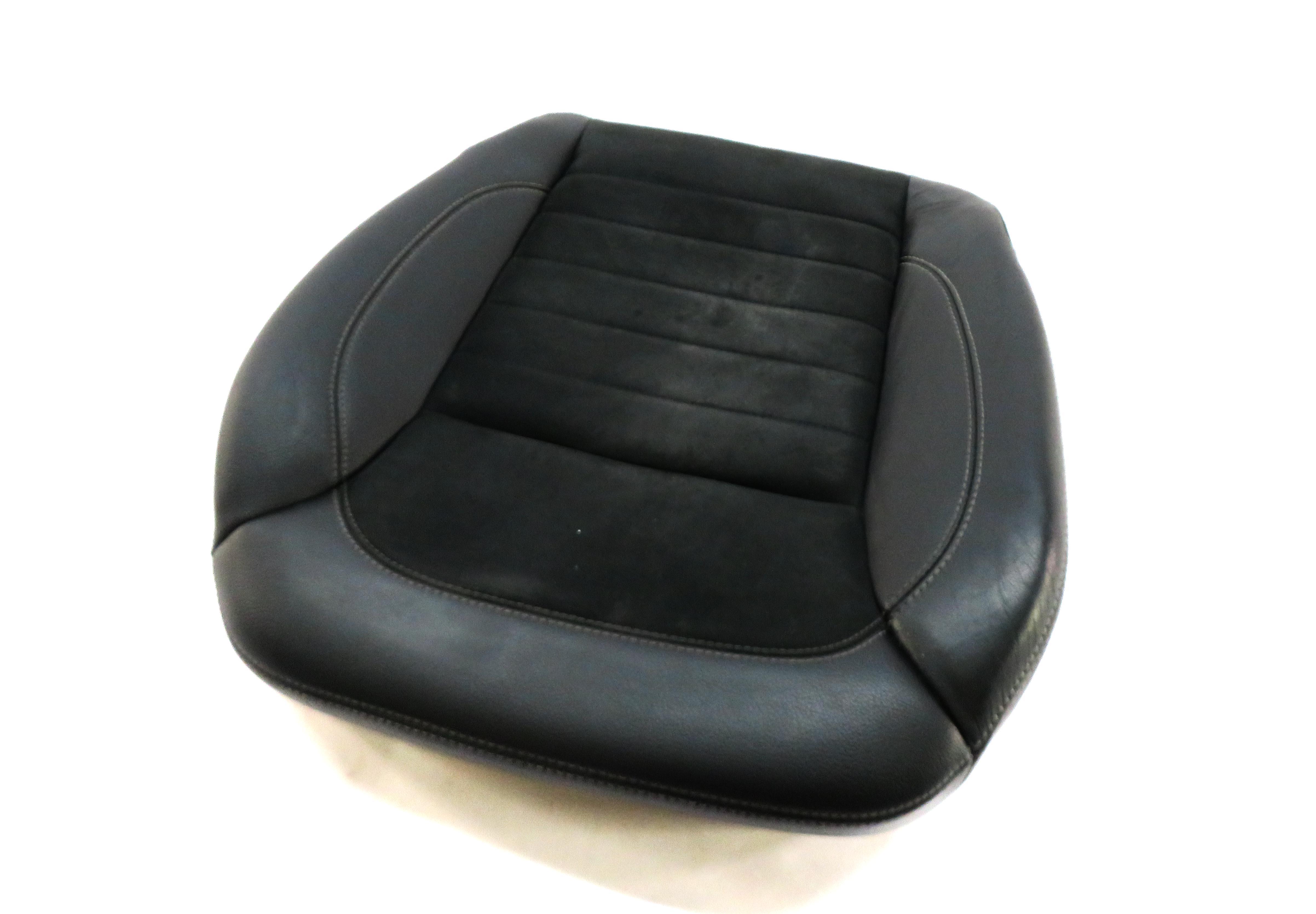 2013 MERCEDES ML350 (W166) DRIVER LOWER BOTTOM HEATED SEAT CUSHION (BLACK SUEDE) — exact item pictured