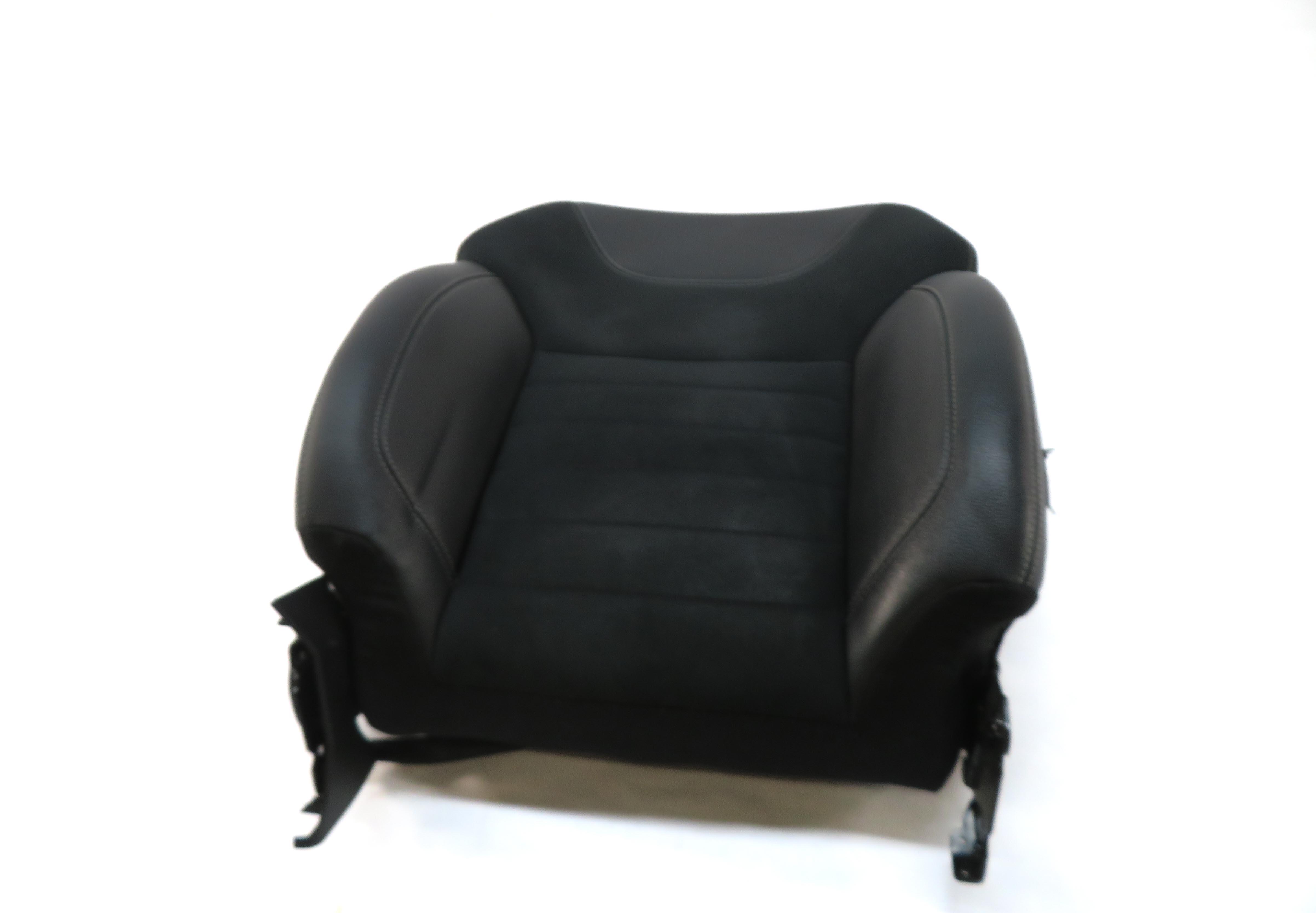 2013 MERCEDES ML350 (W166) DRIVER UPPER TOP HEATED SEAT CUSHION (BLACK SUEDE) — exact item pictured