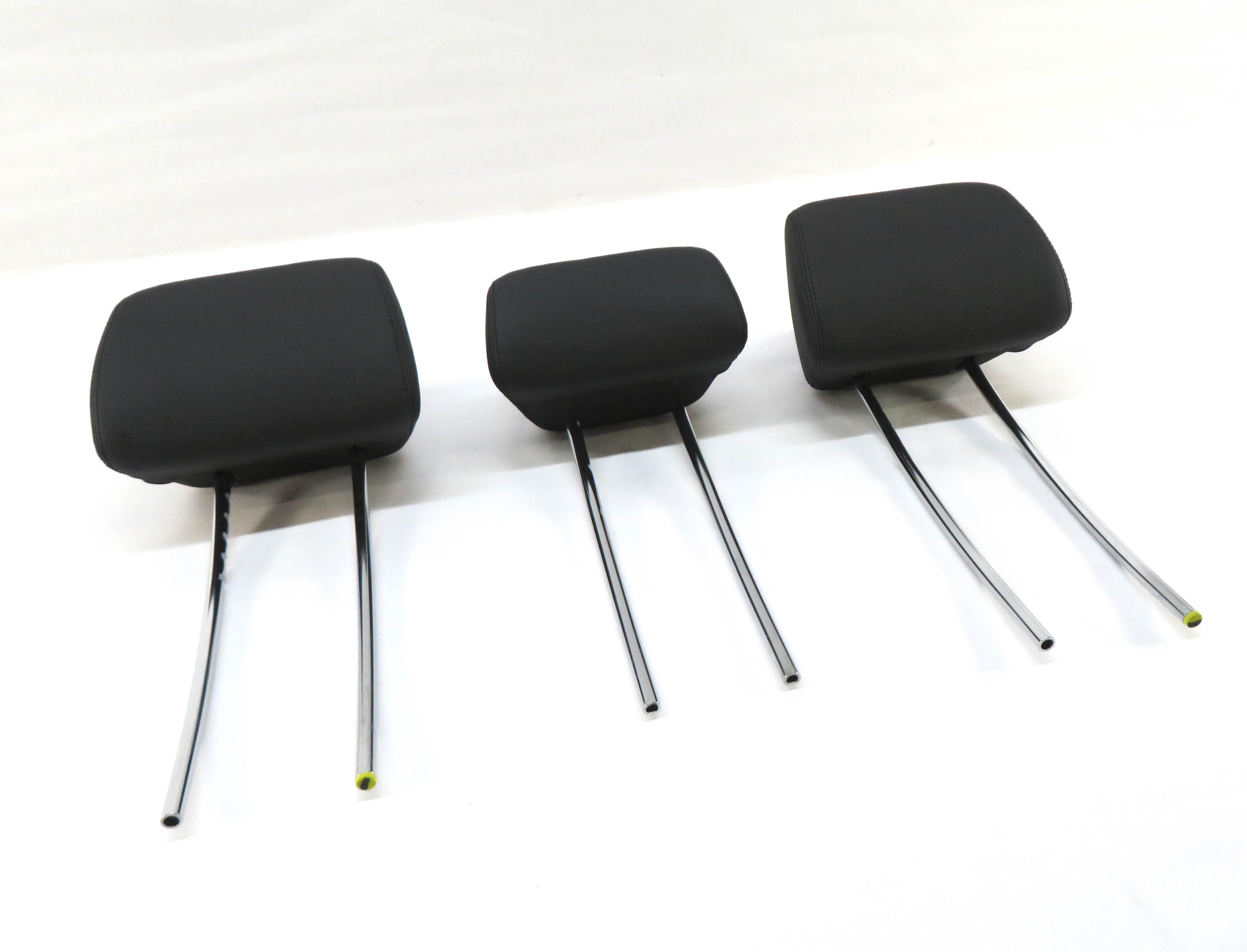 2012 MERCEDES E350 (W212) REAR SEAT HEADREST SET-3 (BLACK ANTHRACITE 101A) — exact item pictured