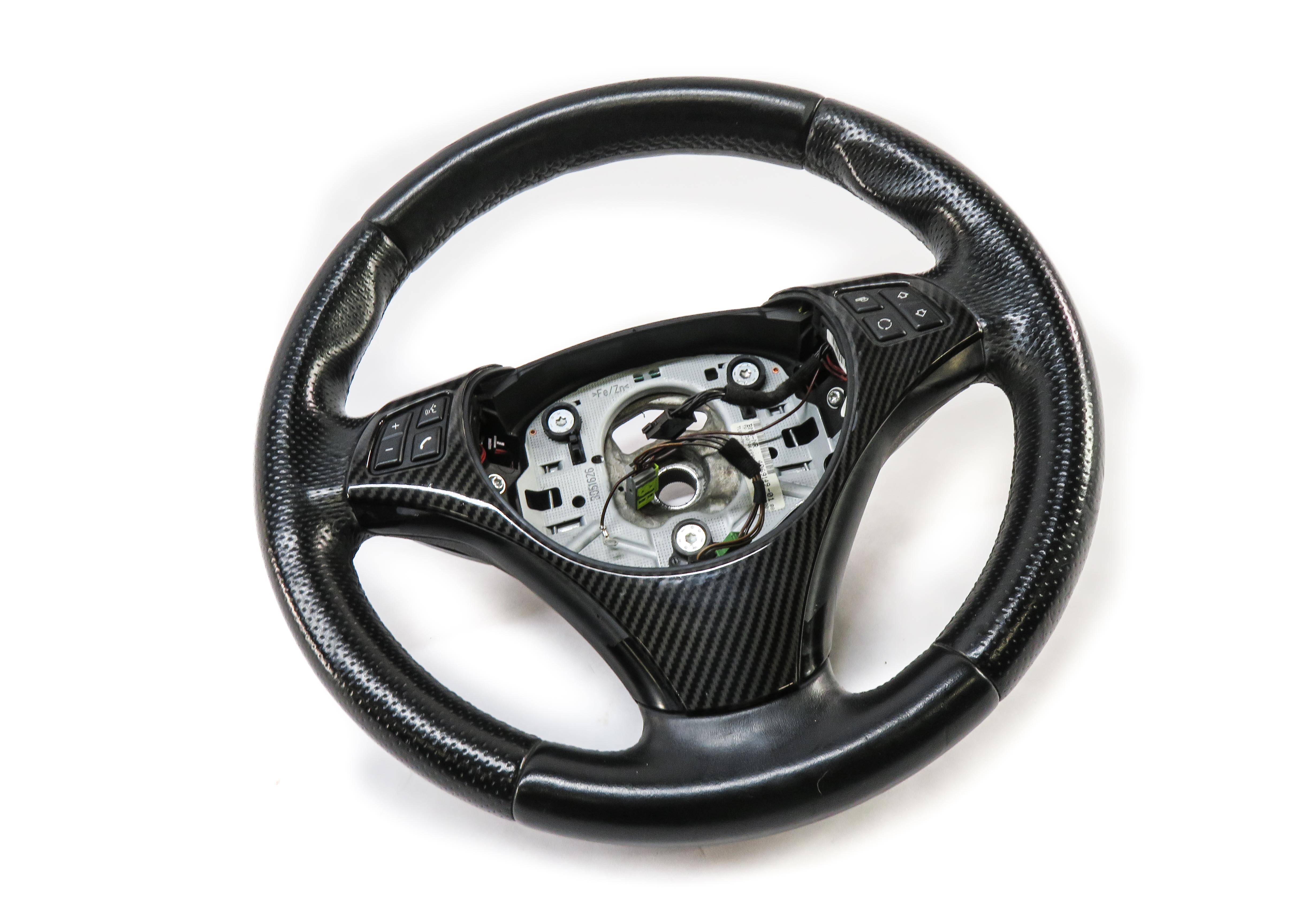 07-15 BMW 128i 135i 328i 335i X1 1M (E84 E87 E90) 3 SPOKE SPORT STEERING WHEEL — exact item pictured
