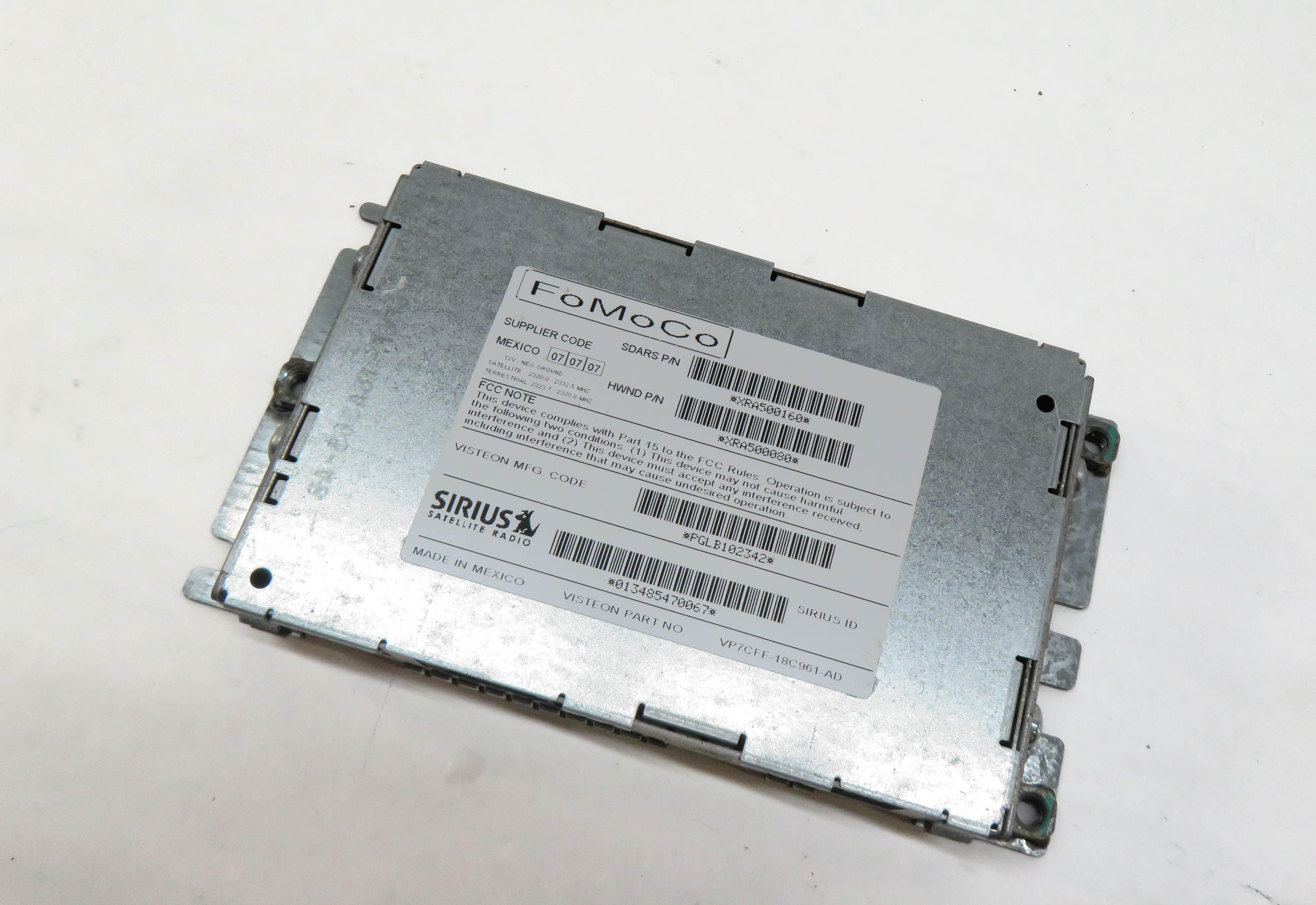 2007-2012 LR3 RANGE ROVER SPORT (L320) SIRIUS SATELLITE RADIO RECEIVER MODULE — exact item pictured