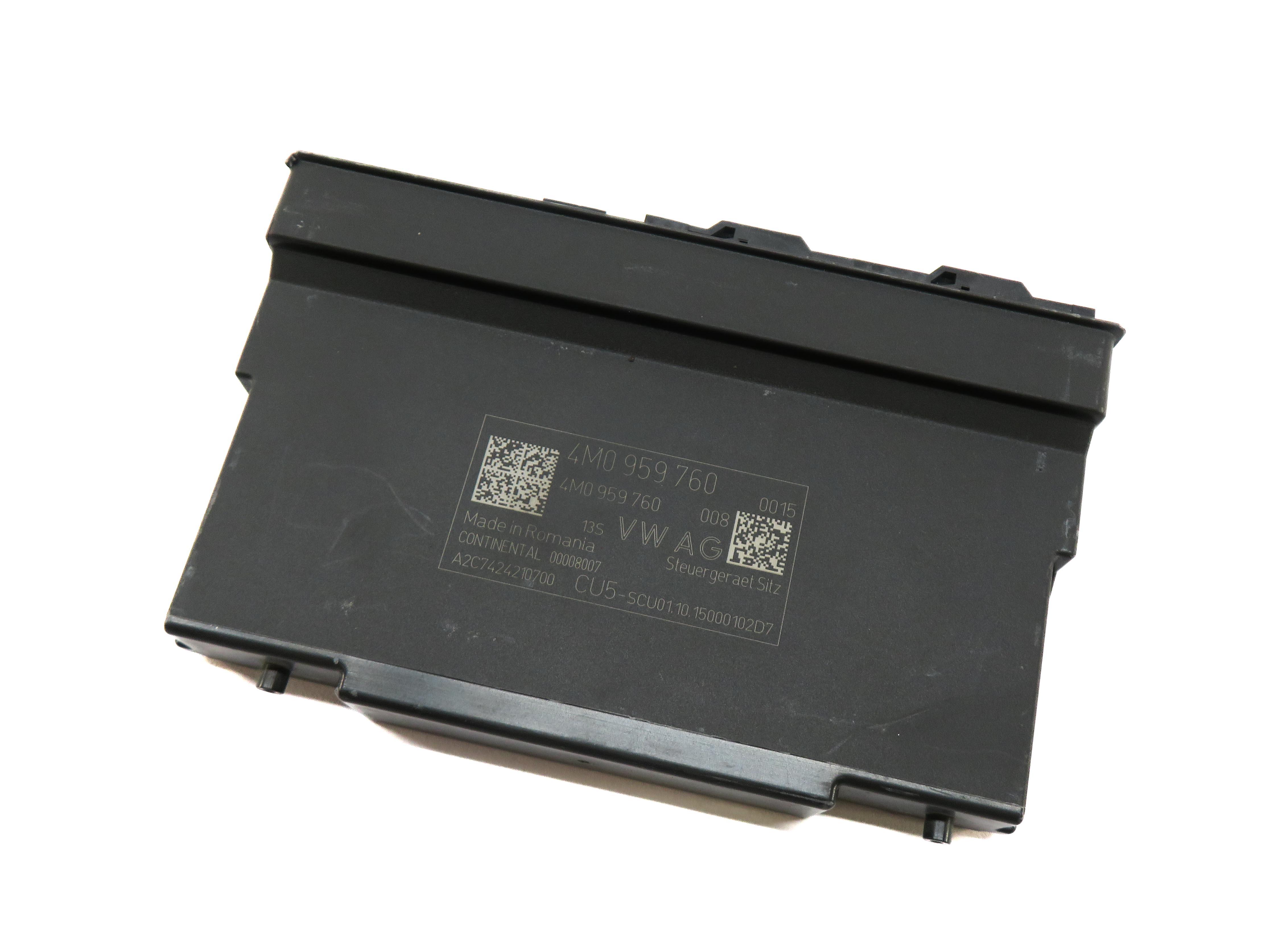 2017 AUDI A4 (B9 8W) LEFT FRONT DRIVER MEMORY SEAT CONTROL MODULE — exact item pictured