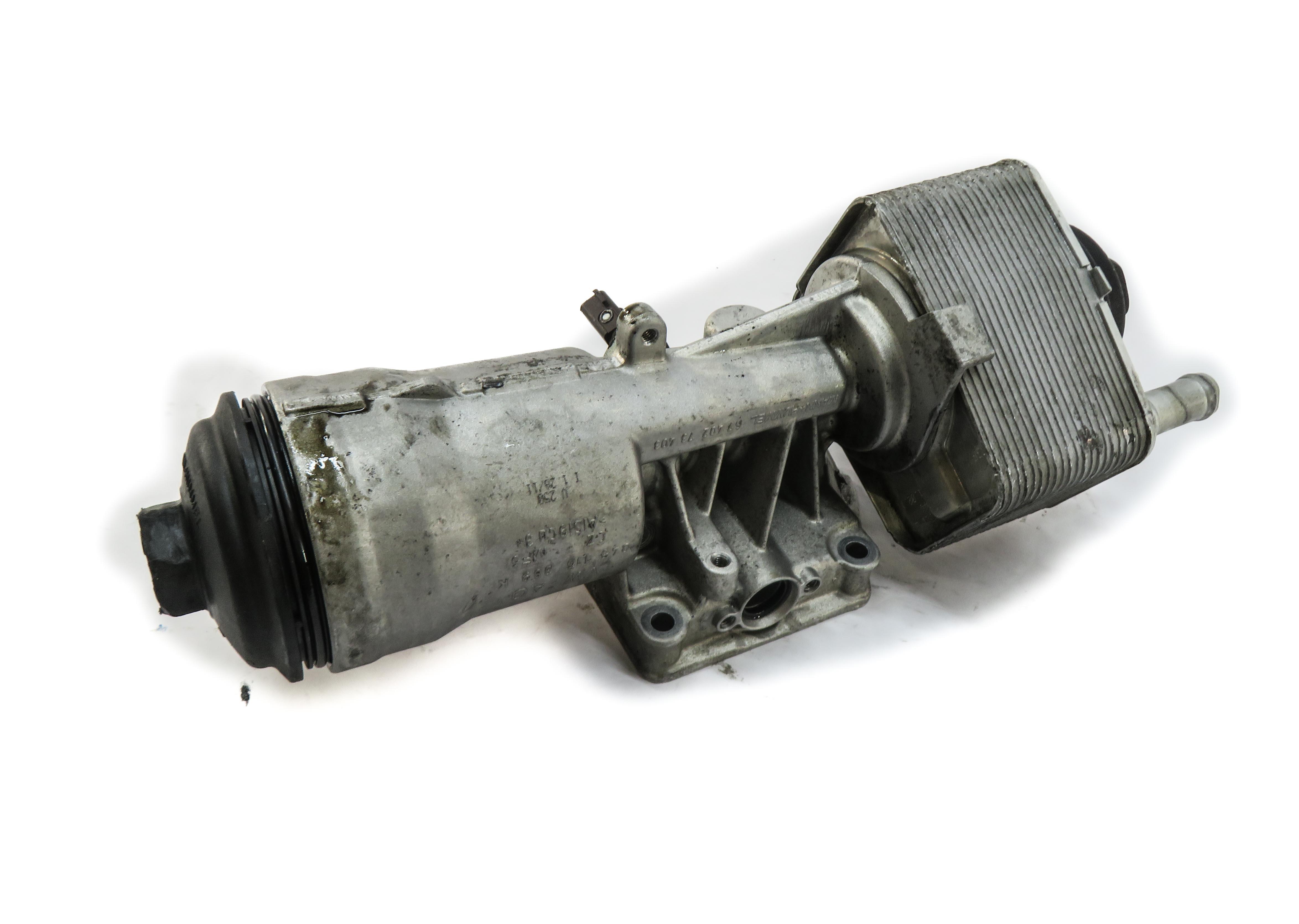 2012 AUDI A3 (8V) 2.0L CBEA TURBO DIESEL ENGINE OIL FILTER HOUSING w/ COOLER — exact item pictured