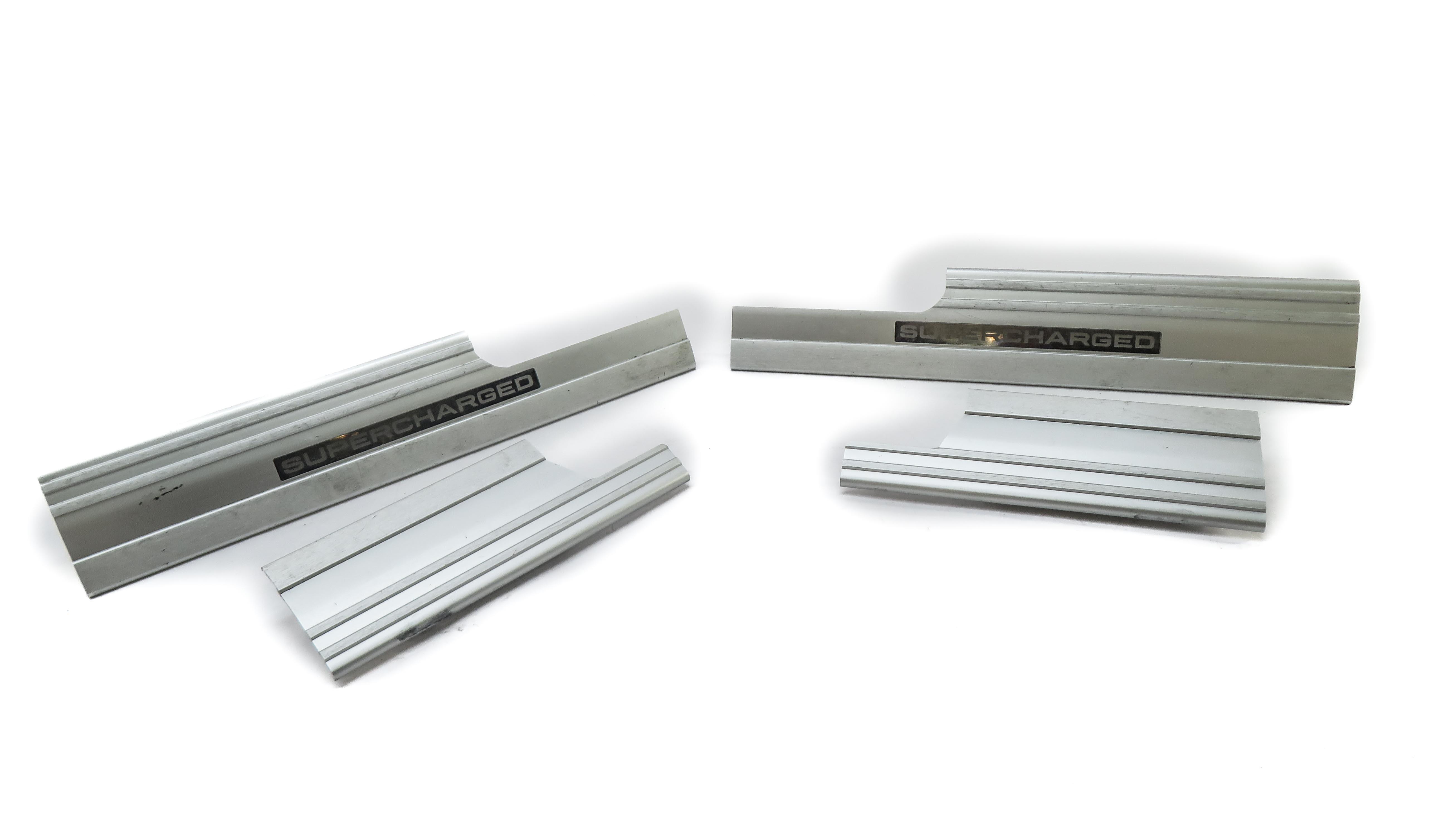 2011 RANGE ROVER (L322) SUPERCHARGED FRONT & REAR DOOR SILL SCUFF PANEL TRIM SET — exact item pictured