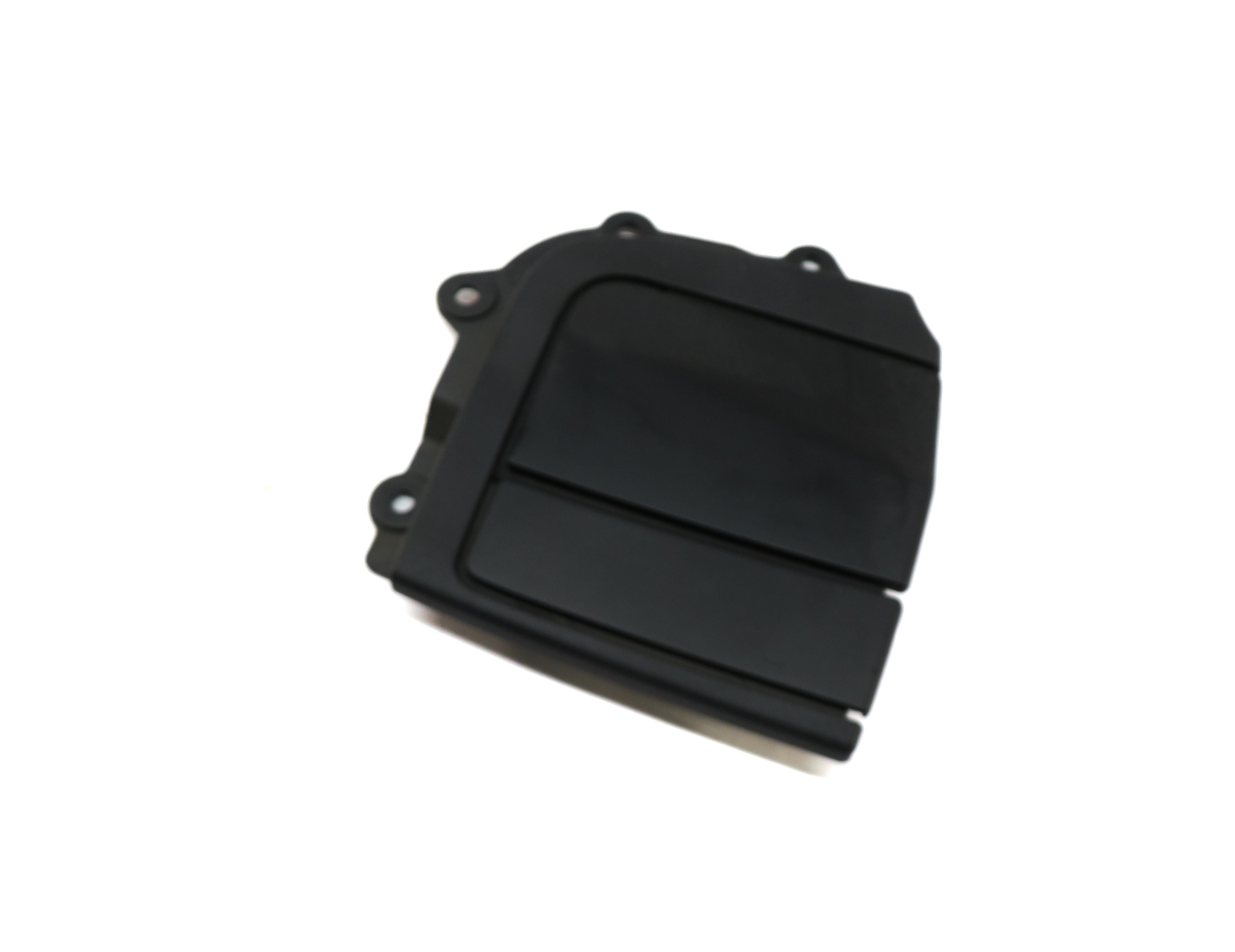 2012 BMW 335i (E93) RIGHT REAR CONVERTIBLE TOP GAP HINGE COVER FLAP (BLACK) — exact item pictured