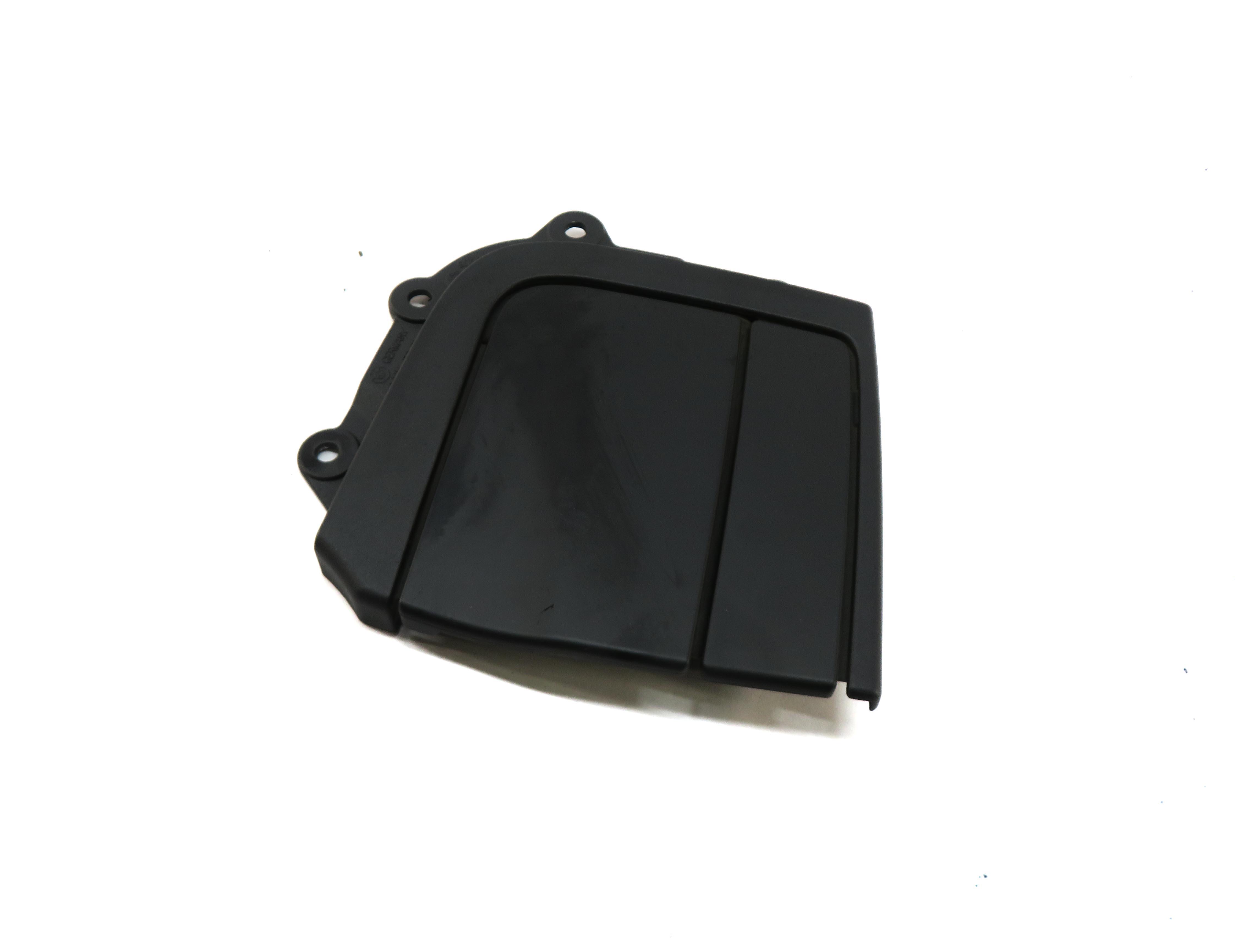 2012 BMW 335i (E93) LEFT REAR CONVERTIBLE TOP GAP HINGE COVER FLAP (BLACK) — exact item pictured