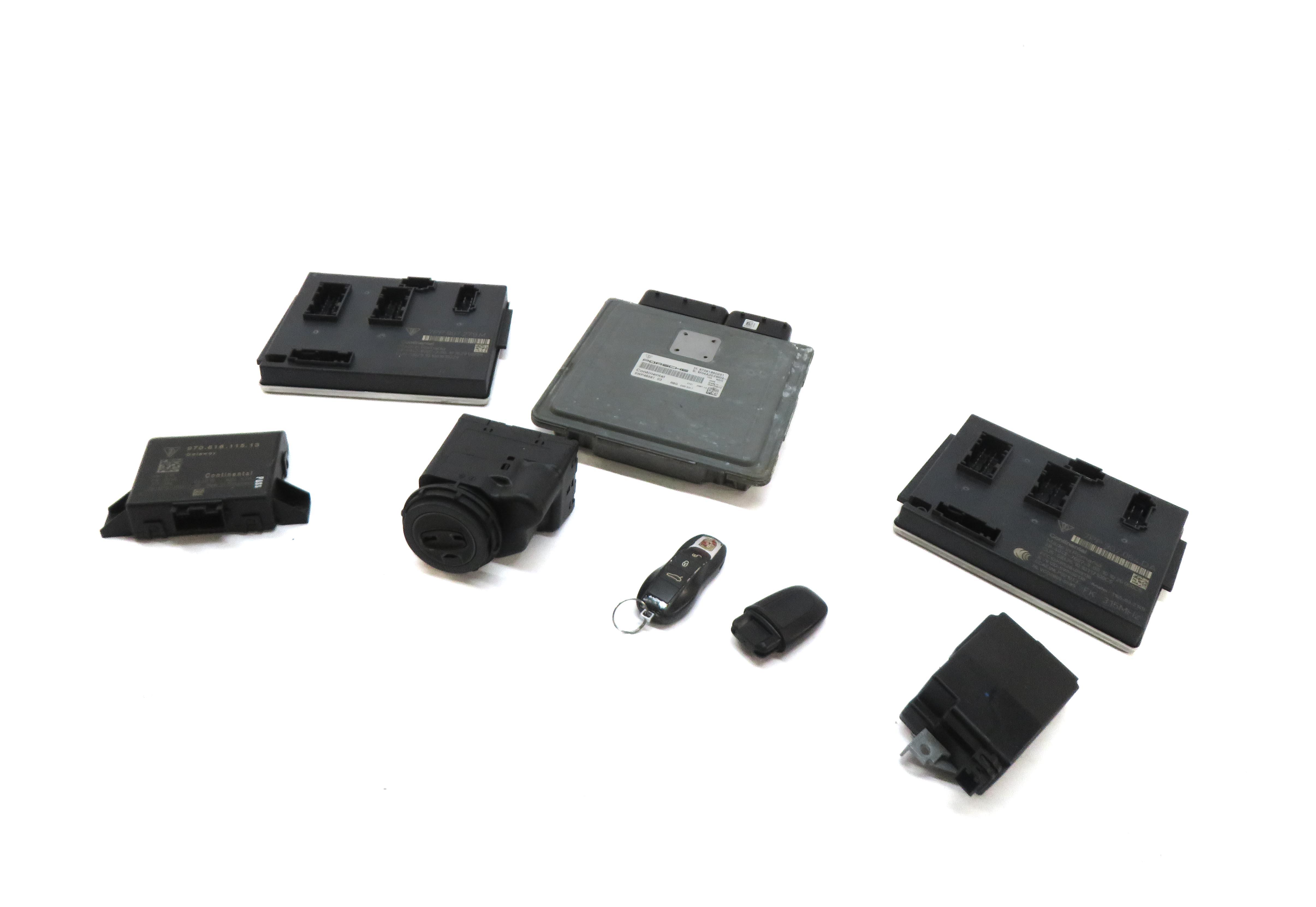 2011 PORSCHE PANAMERA (970 G1) 3.6L ENGINE ECM BCM IMMOBILIZER MODULE KEY SET — exact item pictured