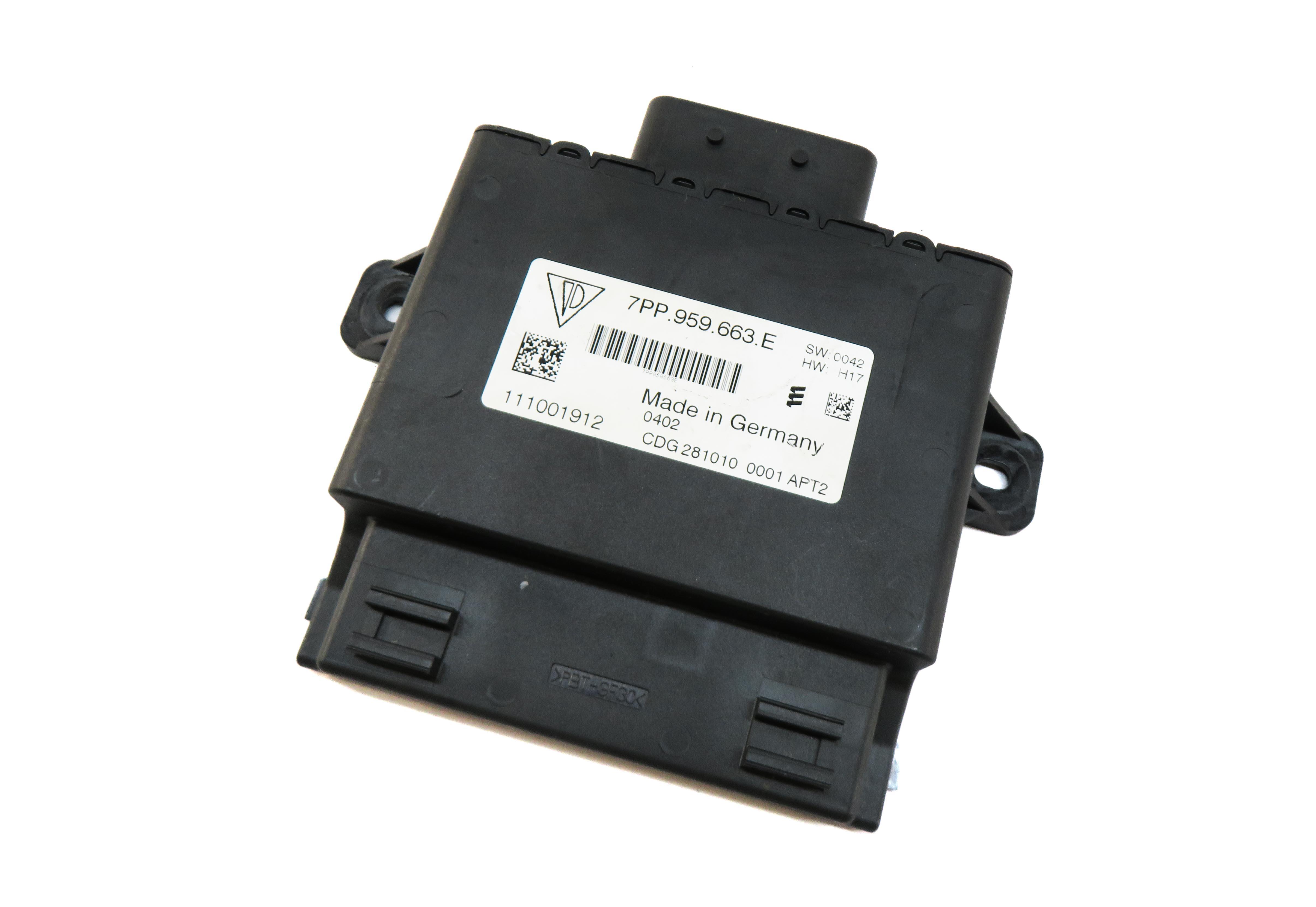 2011 PORSCHE PANAMERA (970 G1) VOLTAGE CONVERTER CONTROL MODULE — exact item pictured