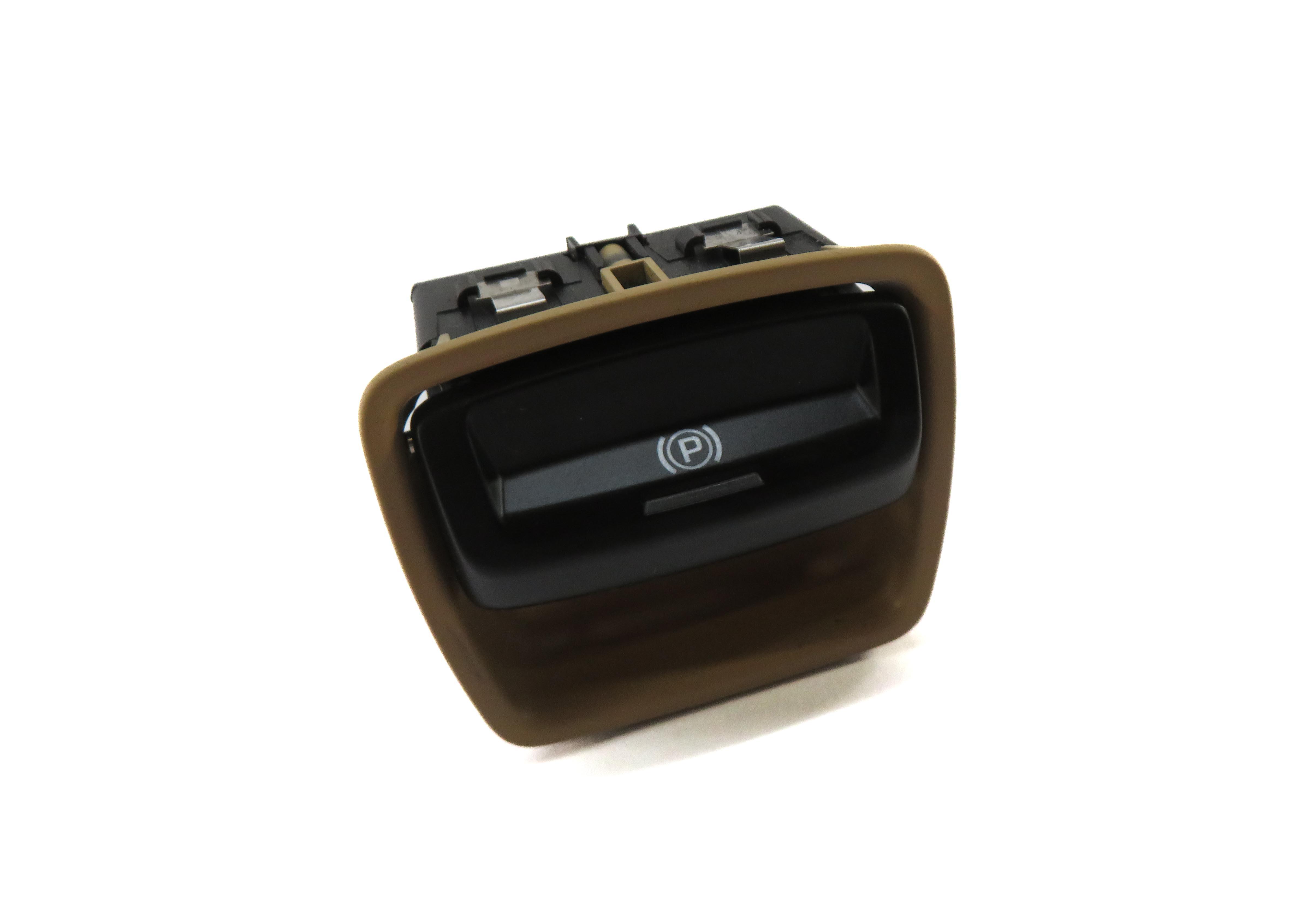 2011 PORSCHE PANAMERA (970 G1) PARKING BRAKE SWITCH BUTTON (BEIGE) — exact item pictured