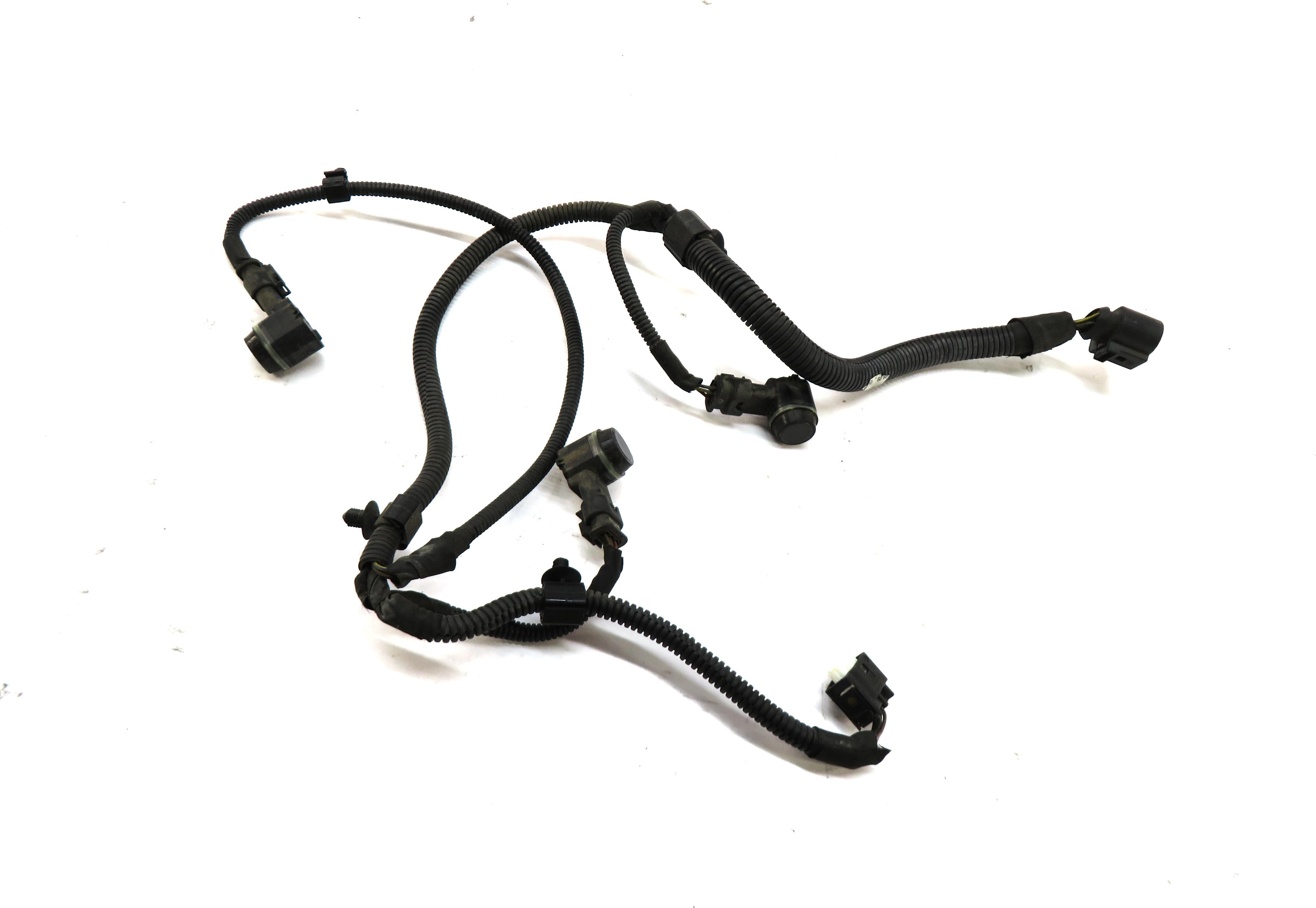 2011 PORSCHE PANAMERA (970 G1) LEFT FRONT PDC PARK SENSOR SET w/ HARNESS (GRAY) — exact item pictured