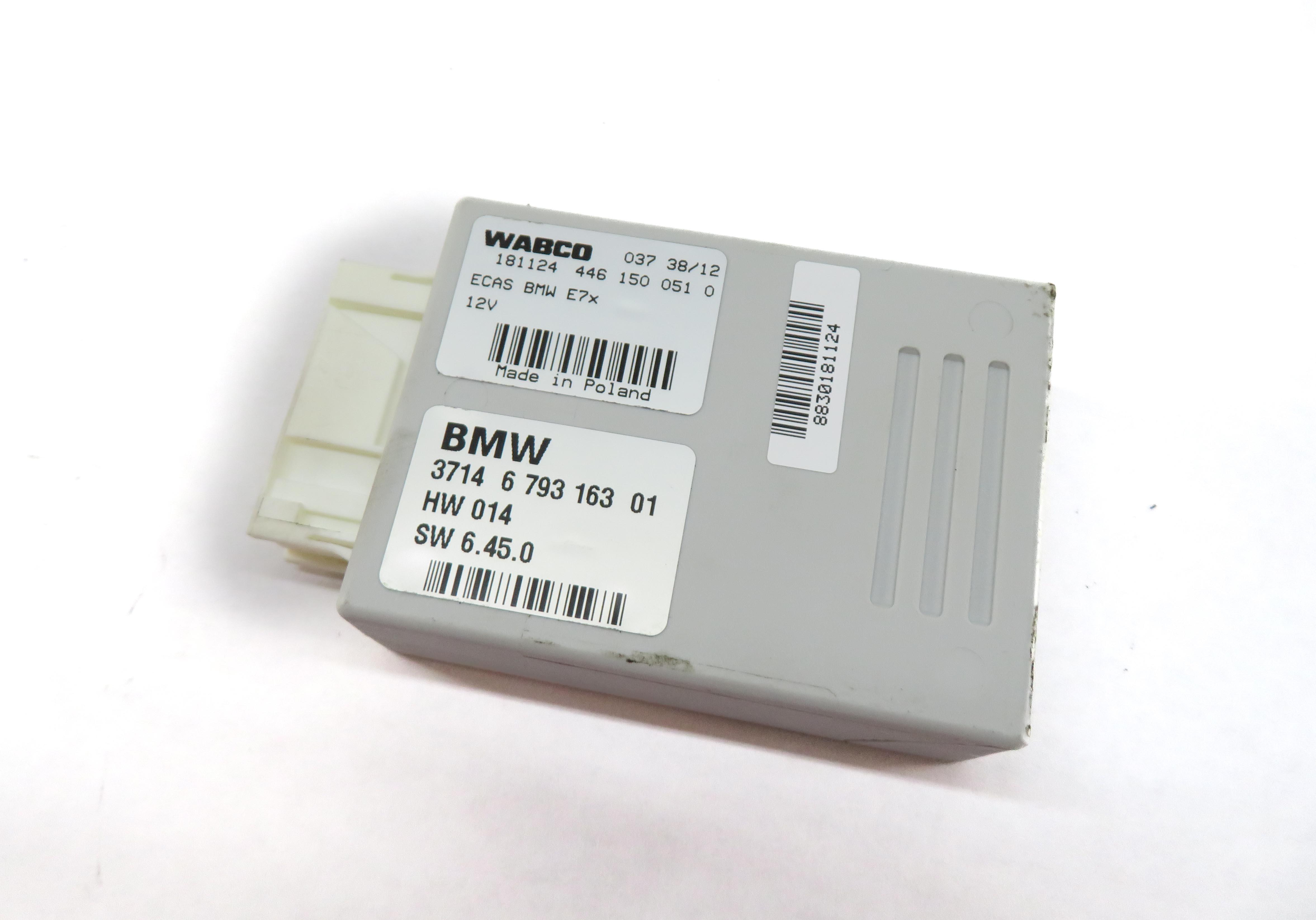 2007-2014 BMW X5 X5M X6 X6M (E70 E71 E72) AIR SUSPENSION CONTROL MODULE — exact item pictured