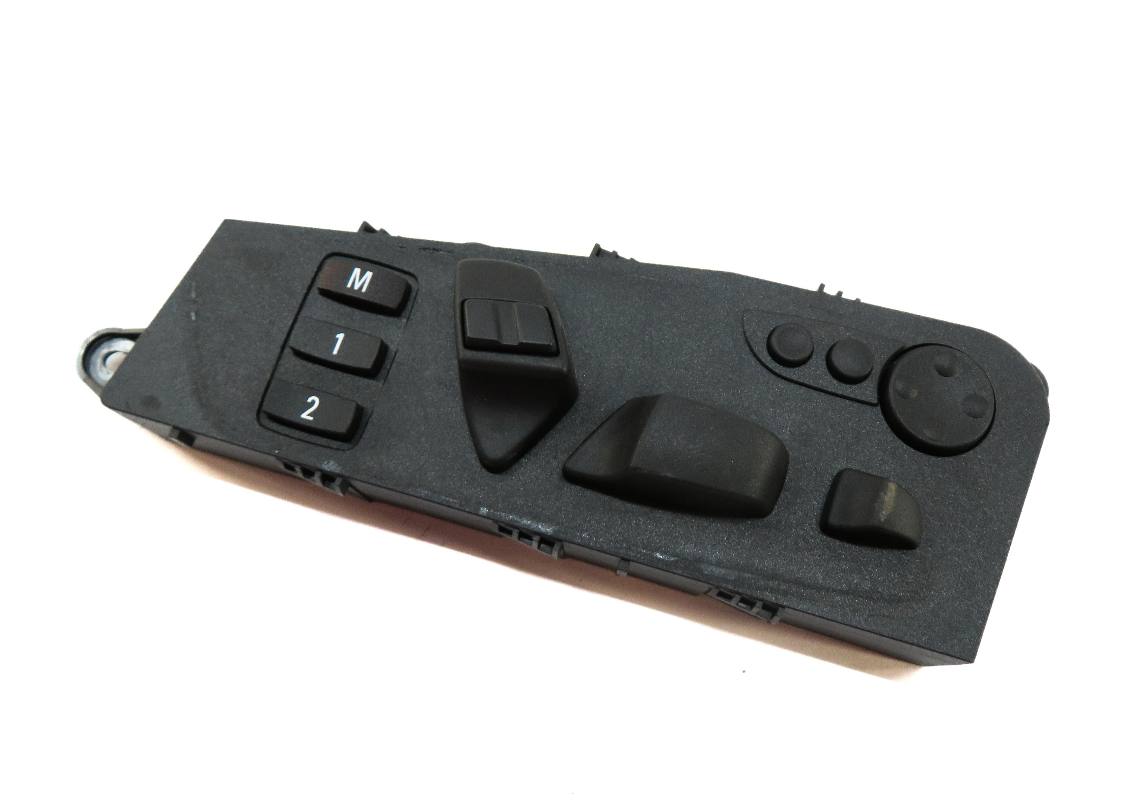 2012 BMW X5 E70 FRONT RIGHT PASSENGER SEAT ADJUST SWITCH w/ MEMORY LUMBAR BLACK — exact item pictured
