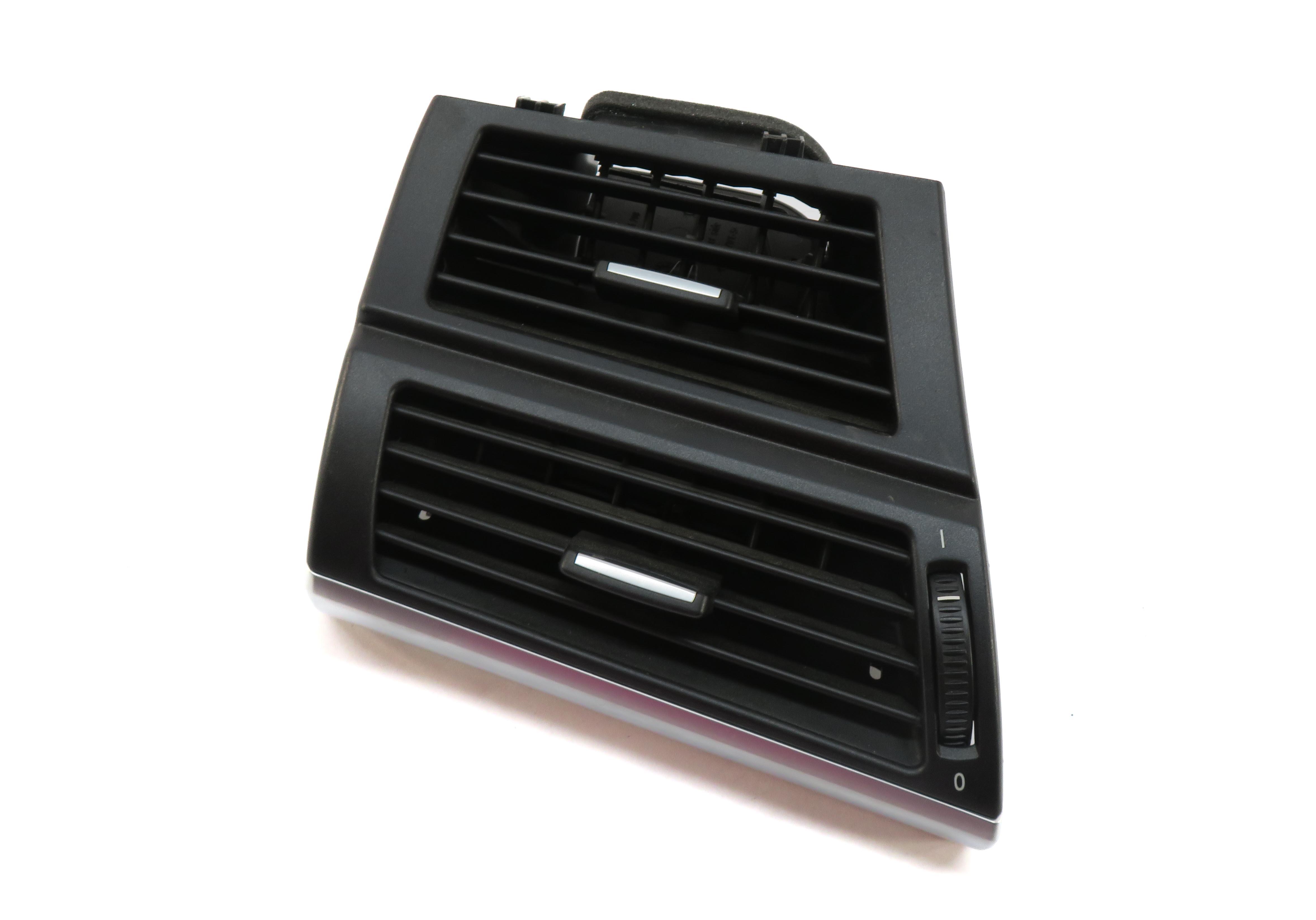 2012 BMW X5 (E70) FRONT LEFT DRIVER HVAC A/C HEATER DASH AIR VENT (BLACK SILVER) — exact item pictured