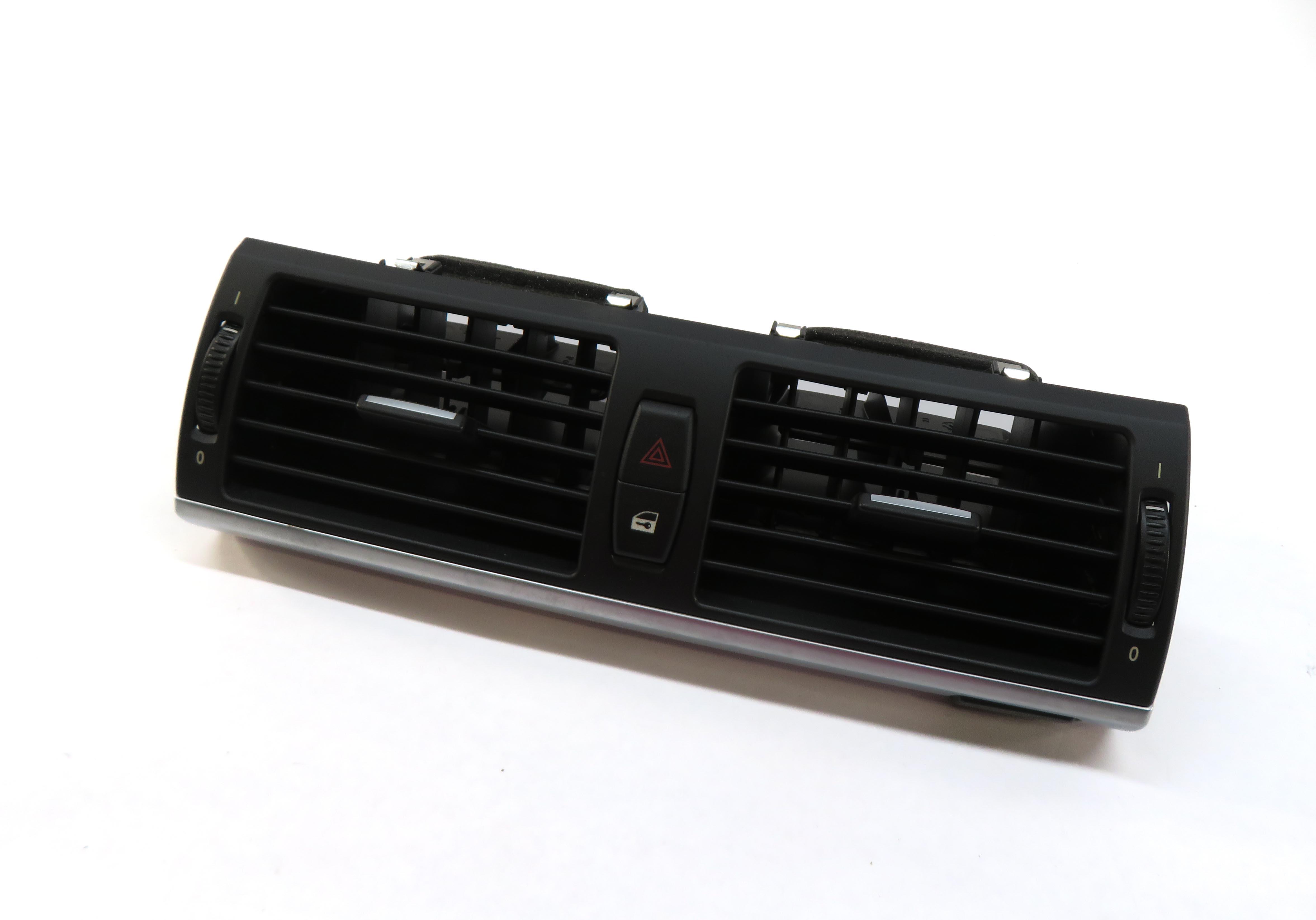 2012 BMW X5 (E70) FRONT CENTER DASH HVAC A/C HEATER DUAL AIR VENT (BLACK SILVER) — exact item pictured