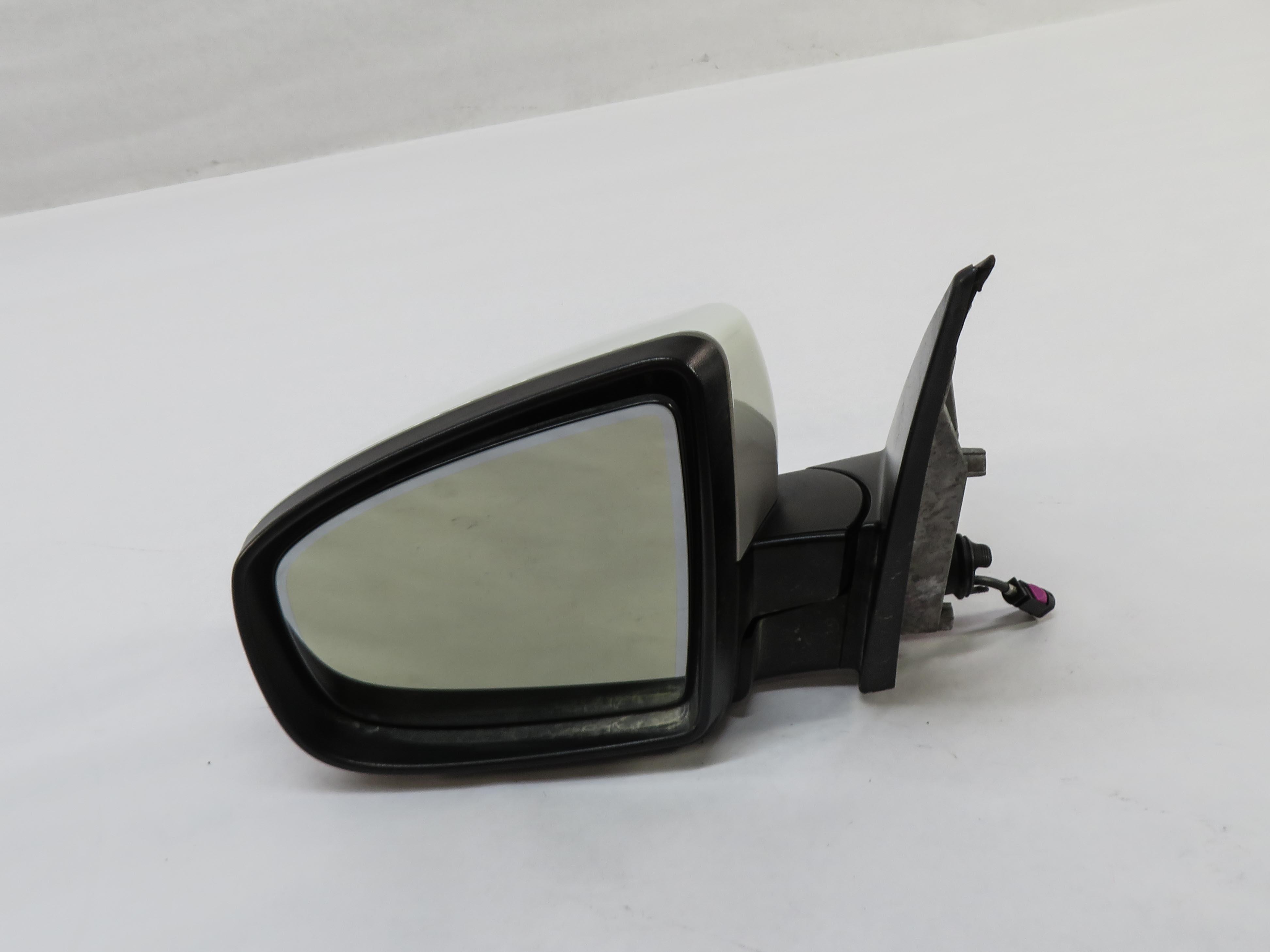 2010-2013 BMW X5 (E70) LEFT P-FOLD AUTODIM CAMERA HEATED DOOR MIRROR (WHITE 300) — exact item pictured