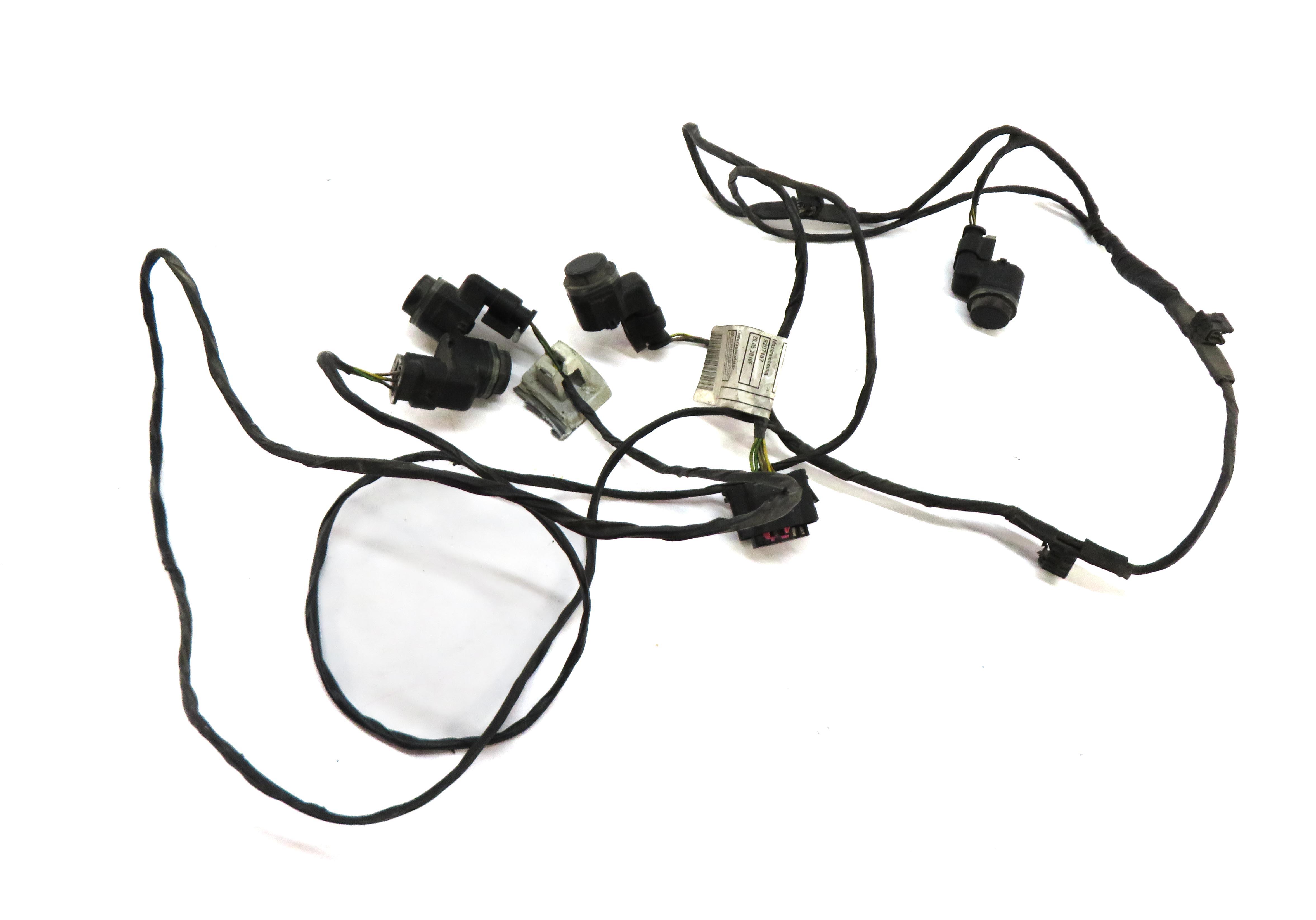 2012 BMW X5 (E70) REAR PDC PARKING DISTANCE CONTROL SET/4 w/ WIRING WIRE HARNESS — exact item pictured