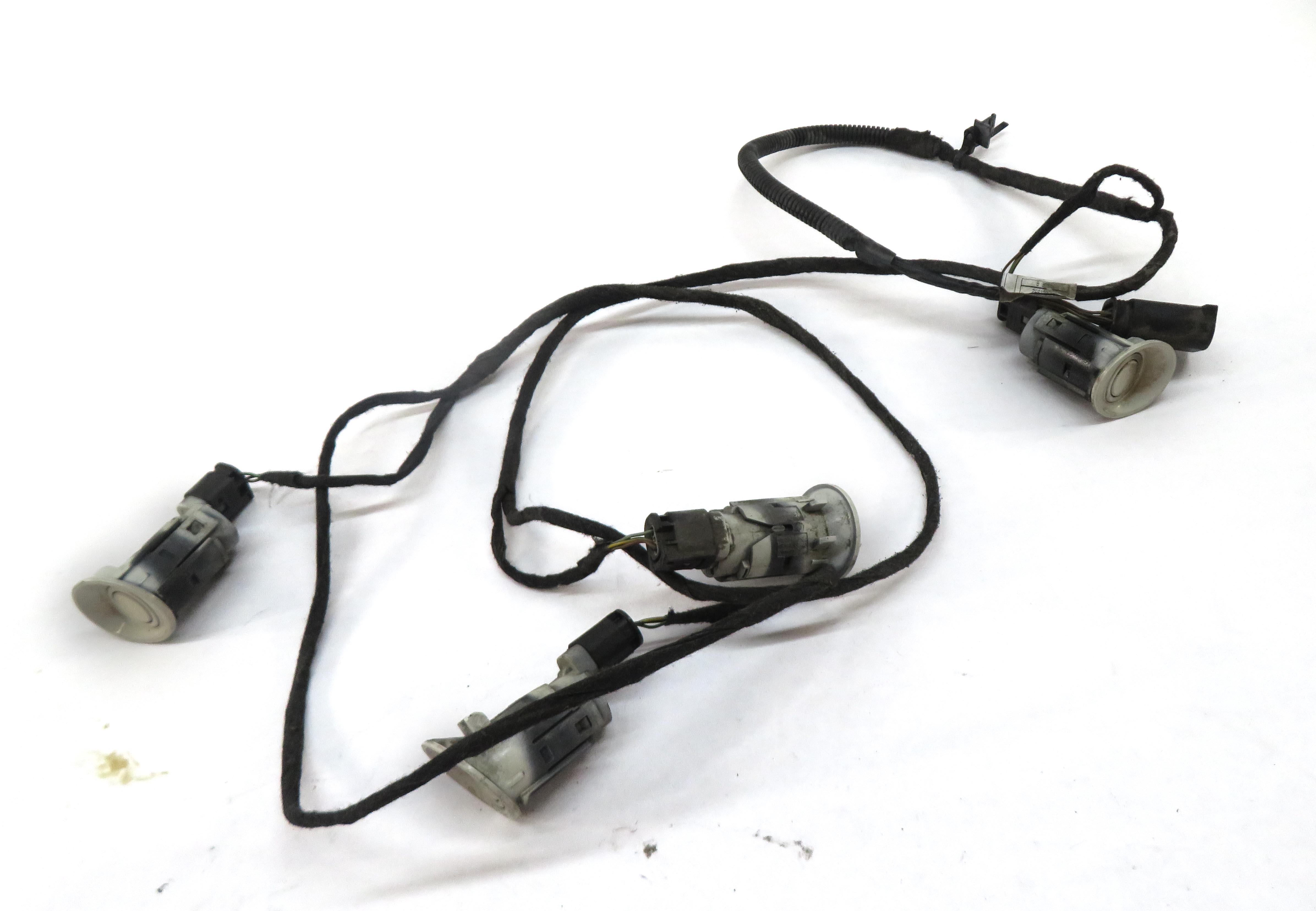 2006 RANGE ROVER (L322) REAR PDC PARK DISTANCE SENSOR SET w/ HARNESS (WHITE) — exact item pictured
