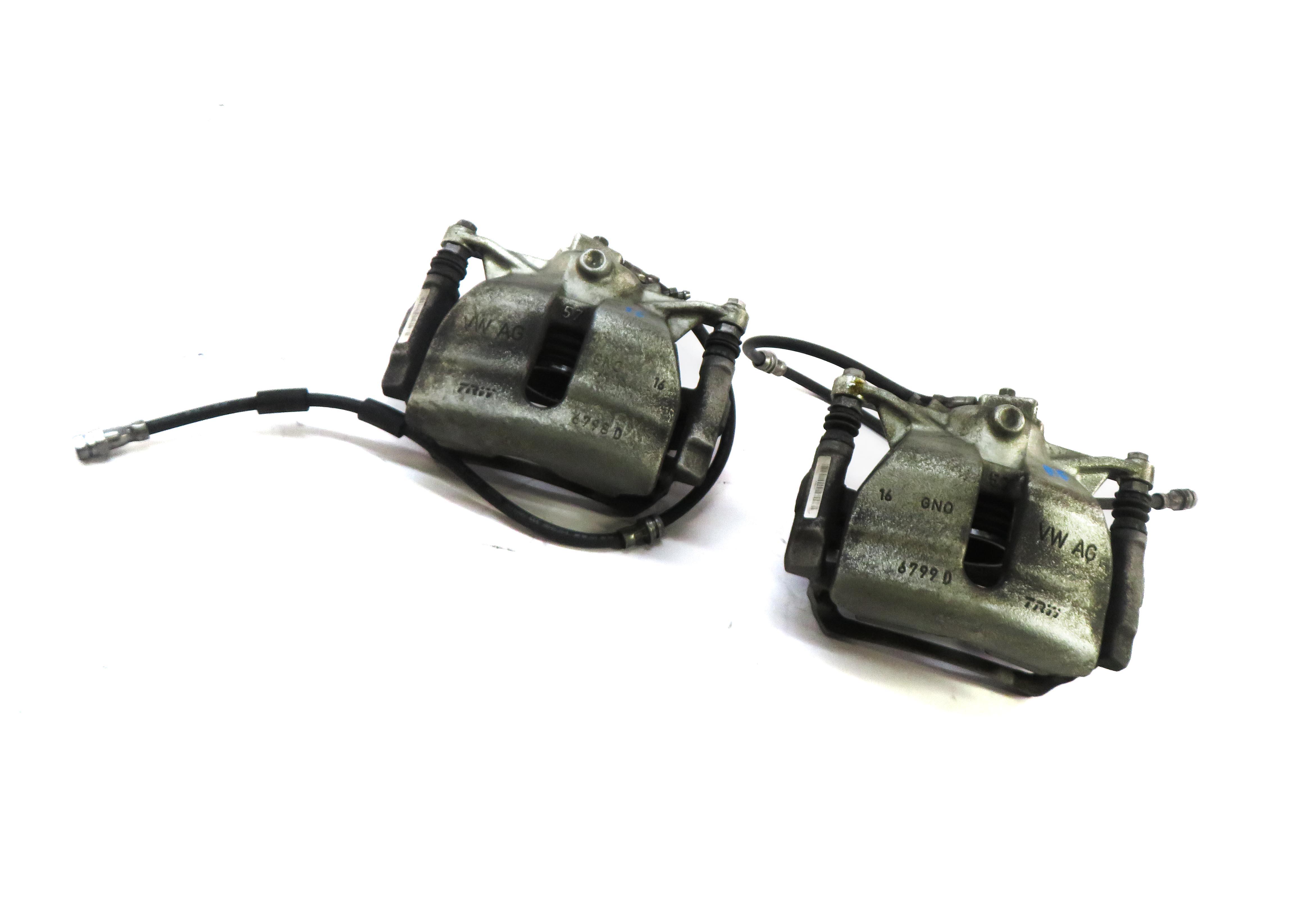 2015-2017 VW GOLF / AUDI A3 TT (8V MK3) 1.8T / 2.0T FRONT DISC BRAKE CALIPER SET — exact item pictured