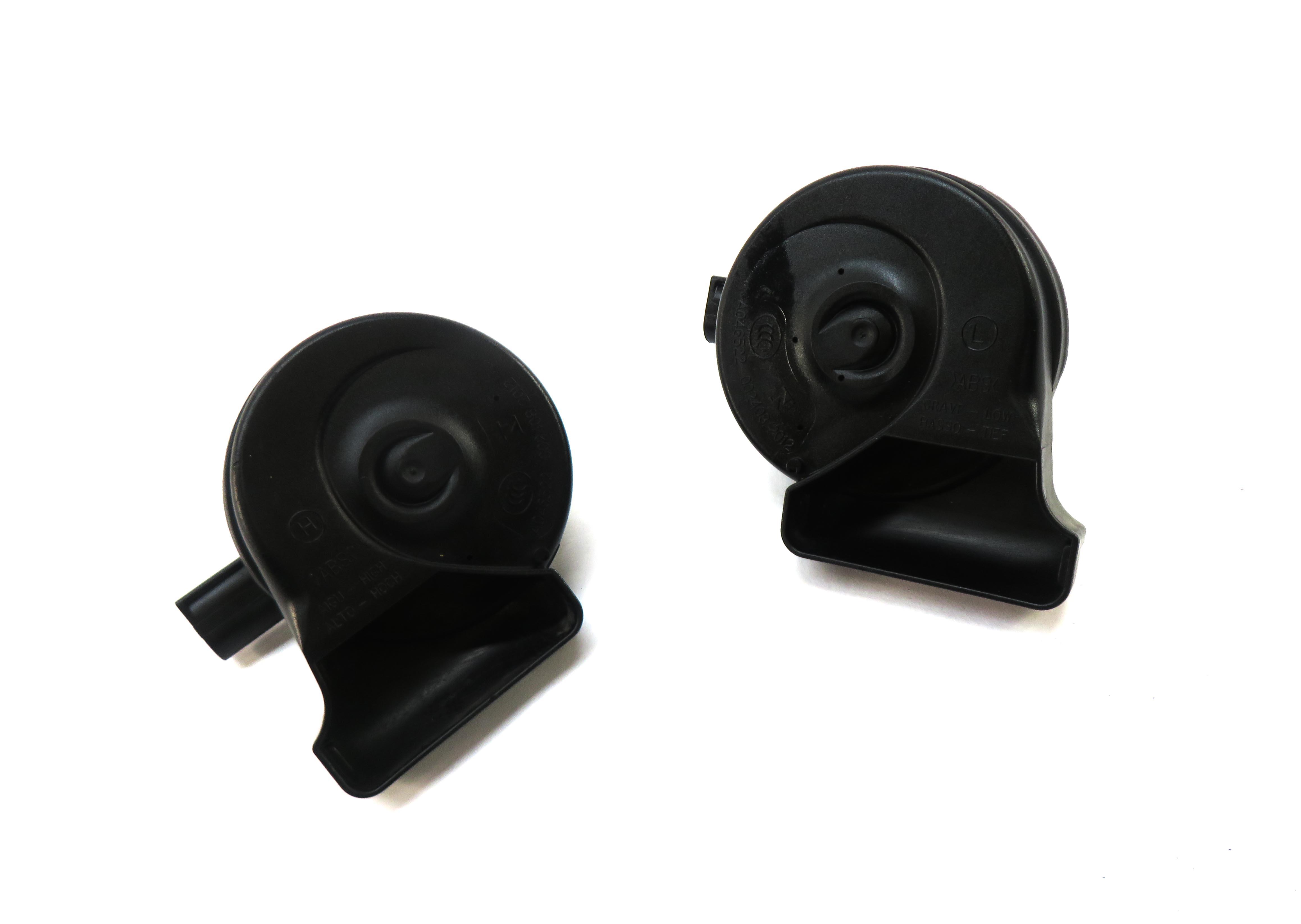 2013-2016 AUDI A3 (8V) HIGH & LOW TONE EMERGENCY SAFETY ALERT SIGNAL HORN SET- 2 — exact item pictured