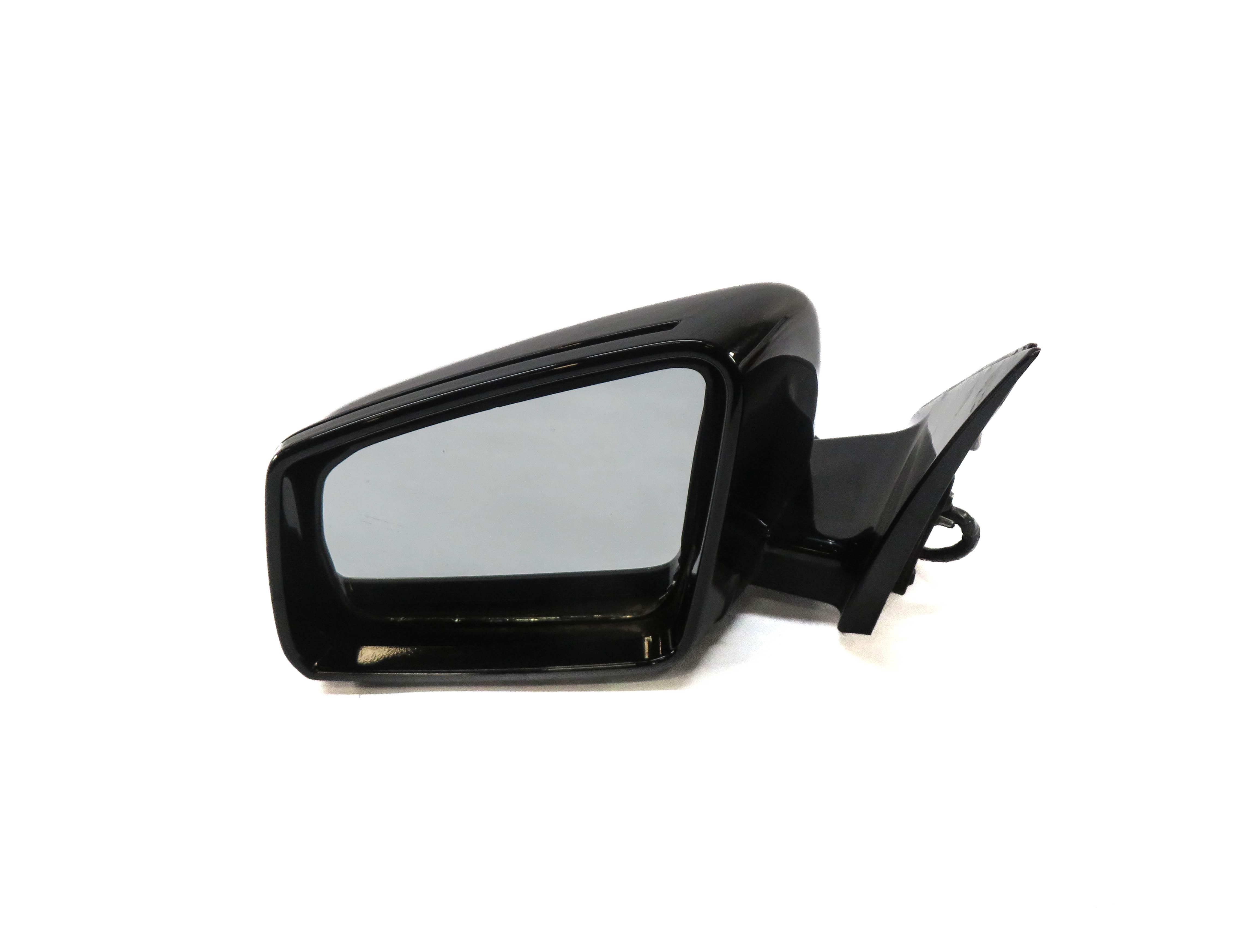 10-13 MERCEDES S-CLASS W221 LEFT DOOR MIRROR P-FOLD HEAT MEMORY AUTODIM (BLACK) — exact item pictured