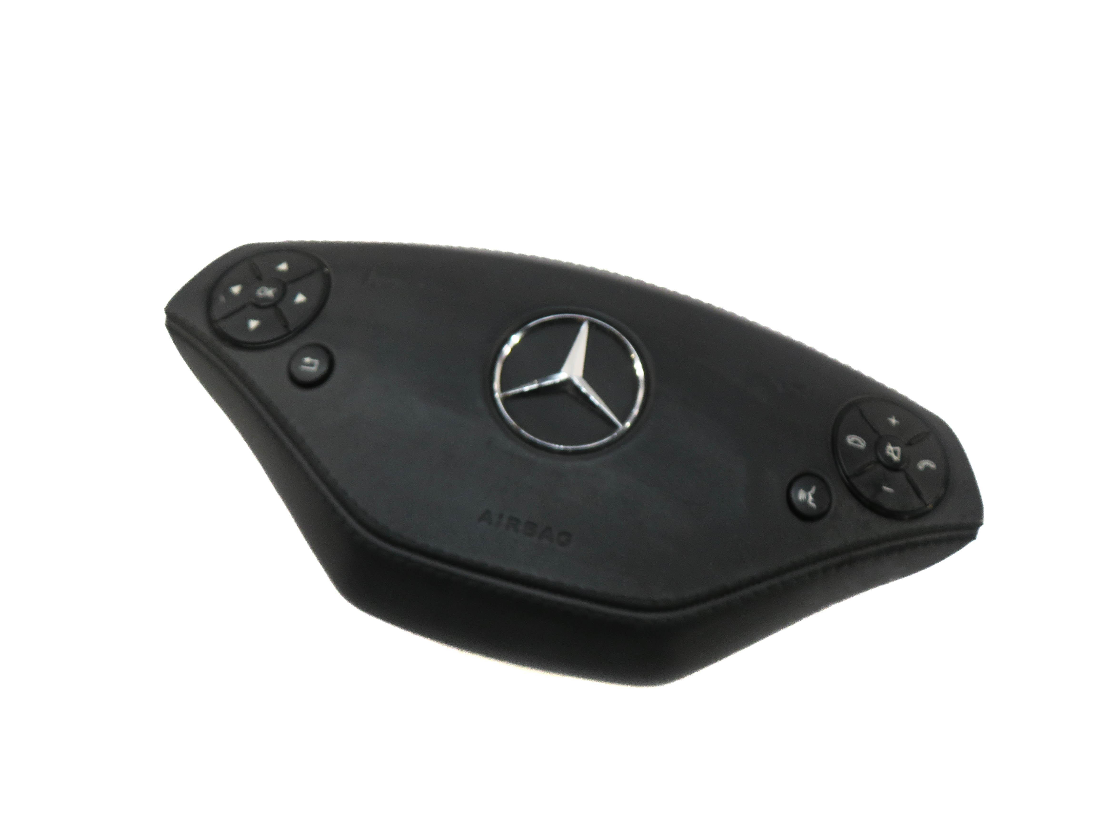 11-14 MERCEDES CL-CLASS S-CLASS C216 W221 4 SPOKE STEERING WHEEL AIRBAG (BLACK) — exact item pictured