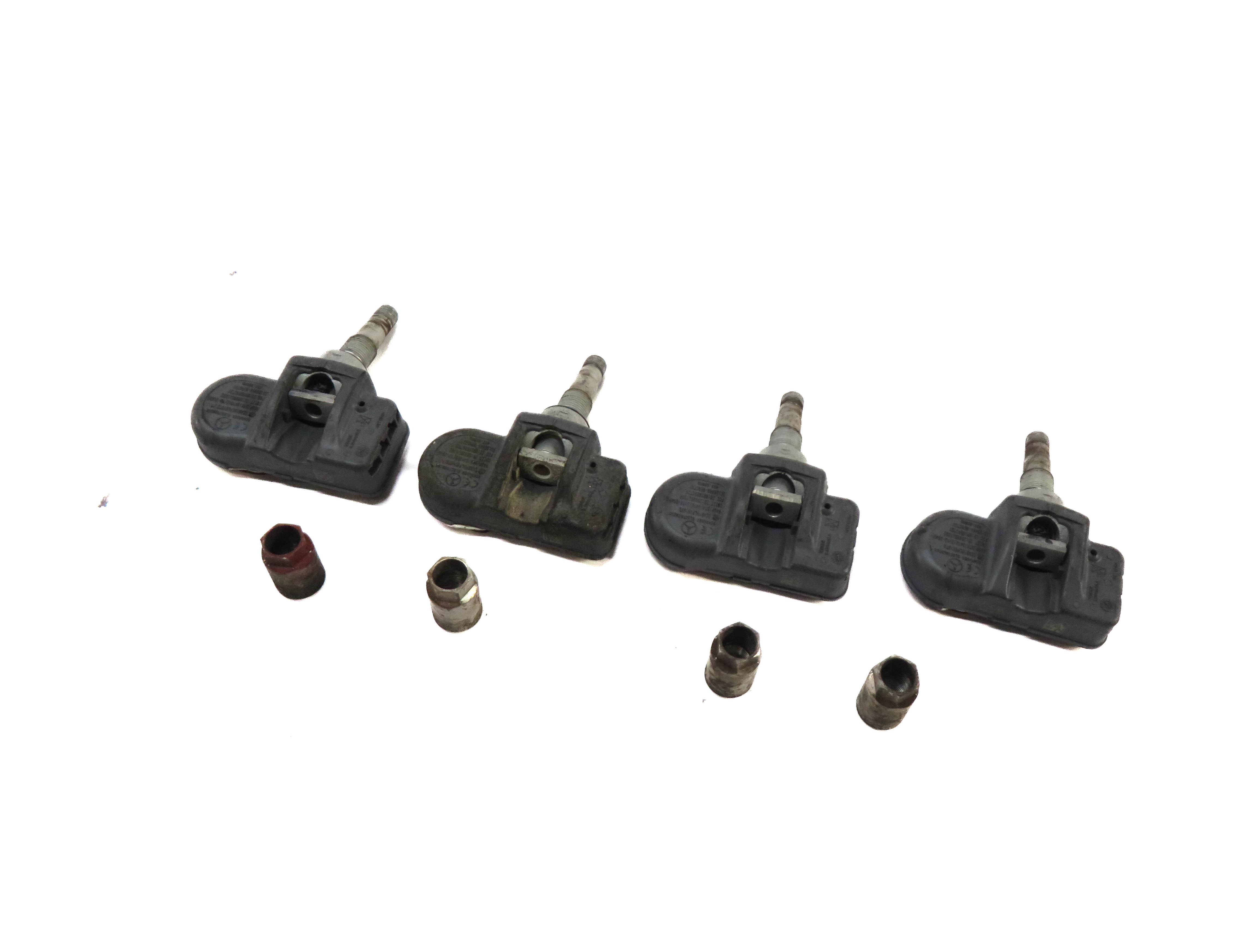 2012 MERCEDES S550 W221 TPMS TIRE PRESSURE MONITORING SYSTEM WHEEL SENSOR SET/4 — exact item pictured