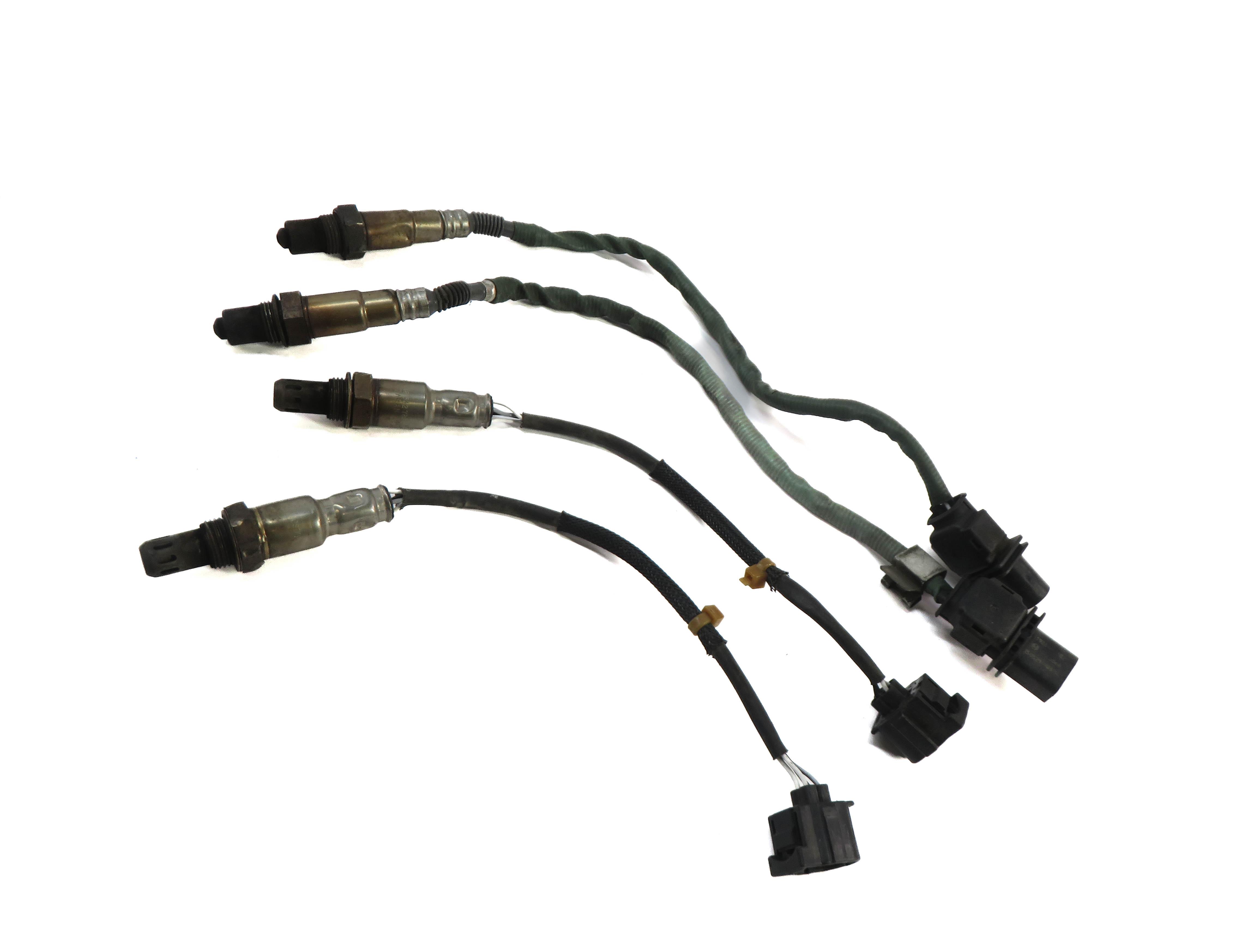 2012 MERCEDES S550 W221 4.6L V8 TWIN TURBO (M278.932) AWD O2 OXYGEN SENSOR SET/4 — exact item pictured