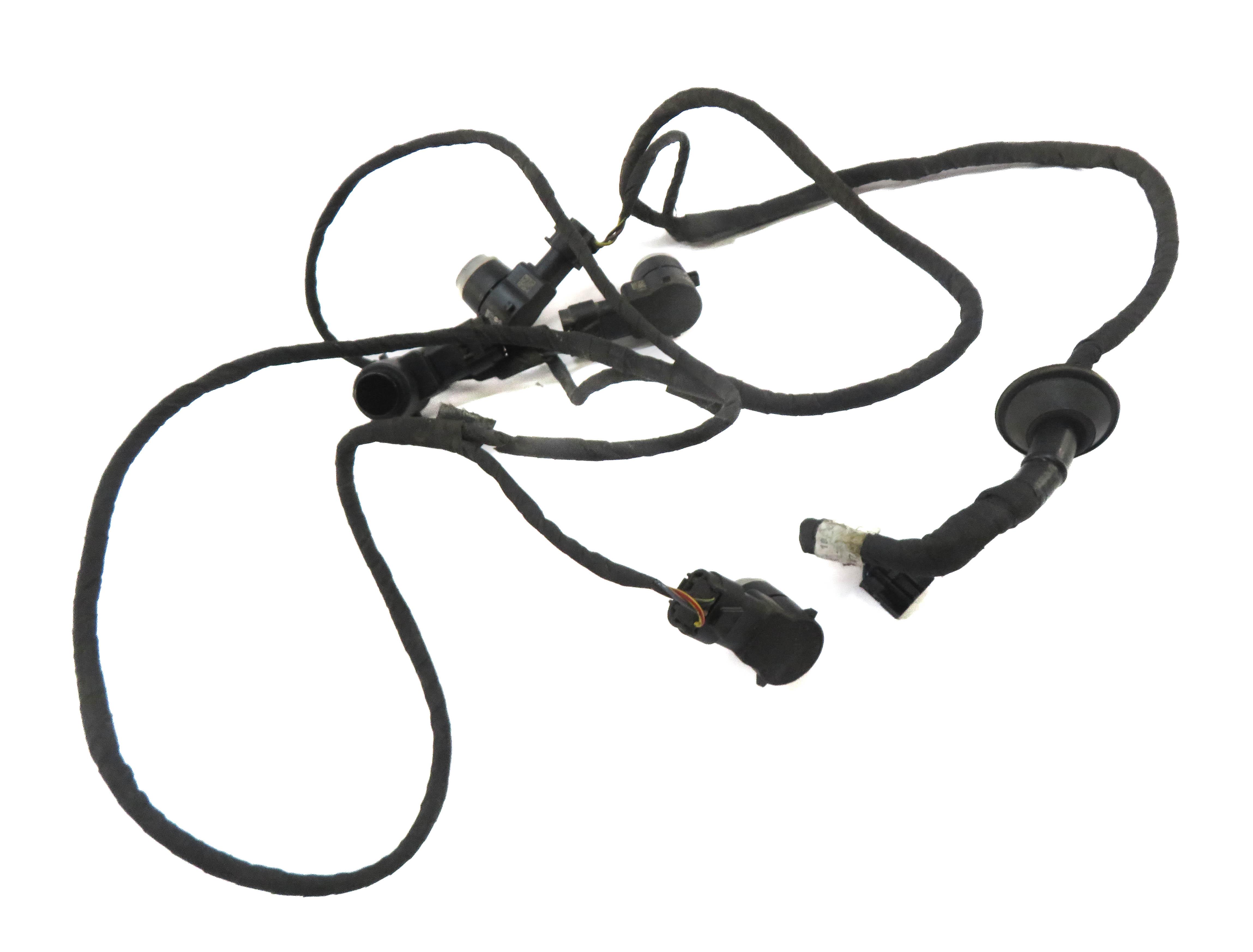 2012 MERCEDES S550 (W221) REAR PDC SENSOR SET/4 (BLACK 040U) w/ WIRE HARNESS — exact item pictured