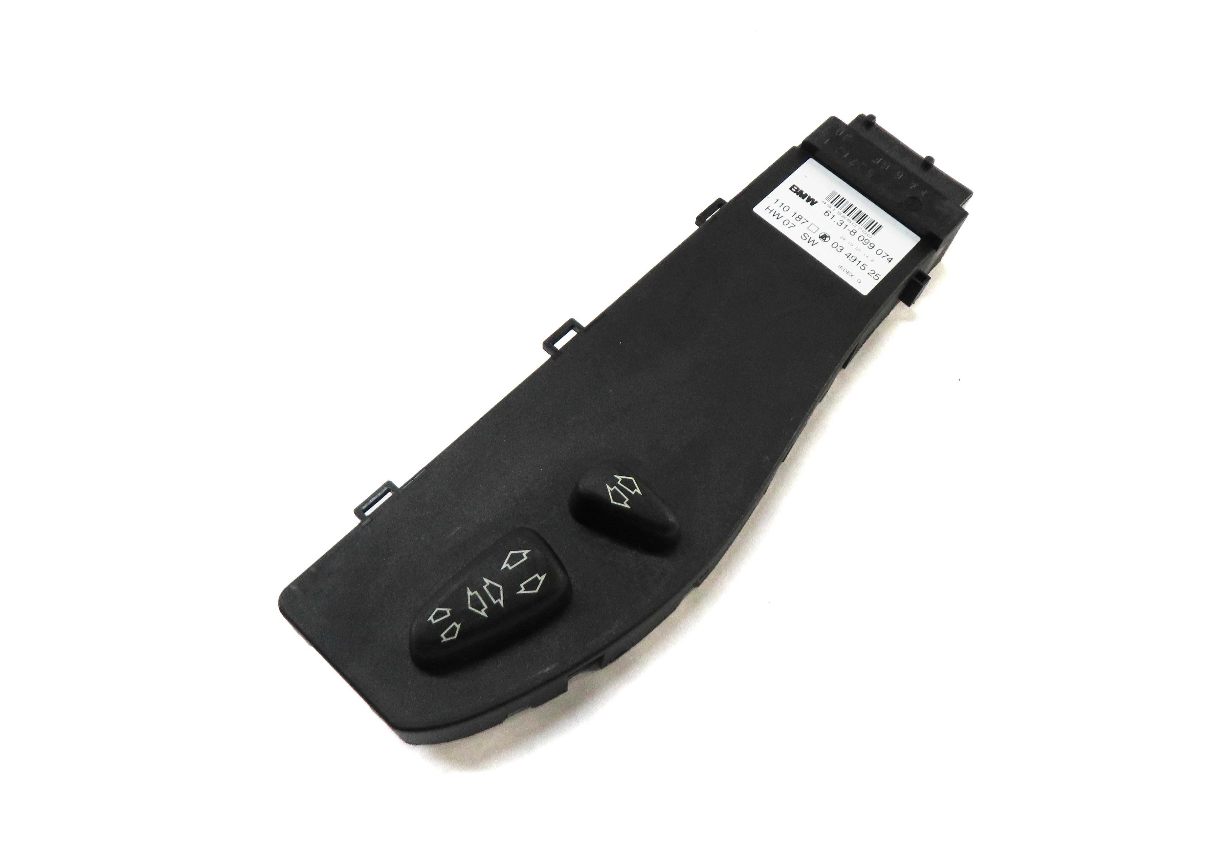 2004 BMW 325Xi (E46) FRONT RIGHT PASSENGER SEAT ADJUST ADJUSTMENT SWITCH (BLACK) — exact item pictured