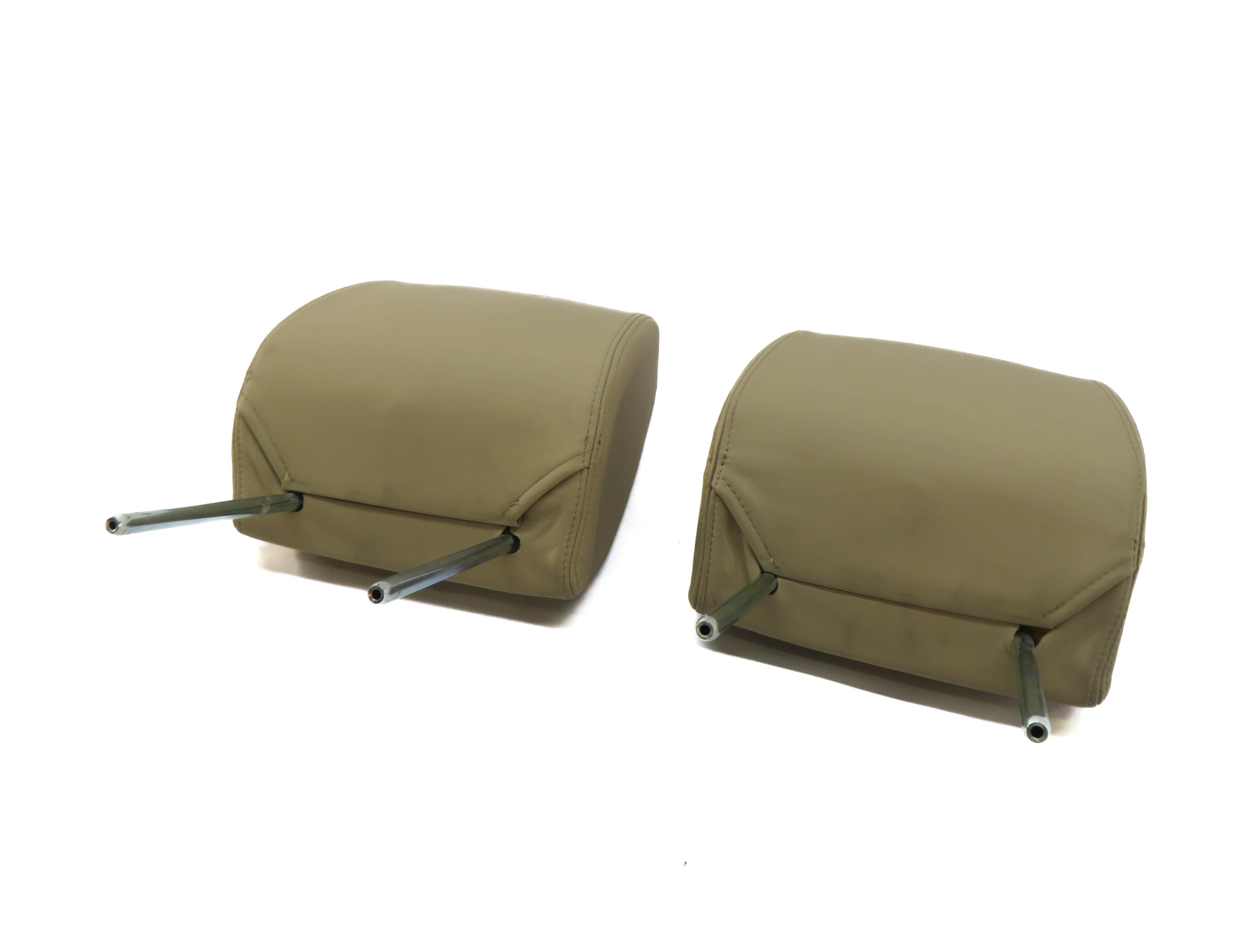 2008 RANGE ROVER SPORT (L320) FRONT LEFT & RIGHT SEAT HEADREST SET-2 (BEIGE) — exact item pictured