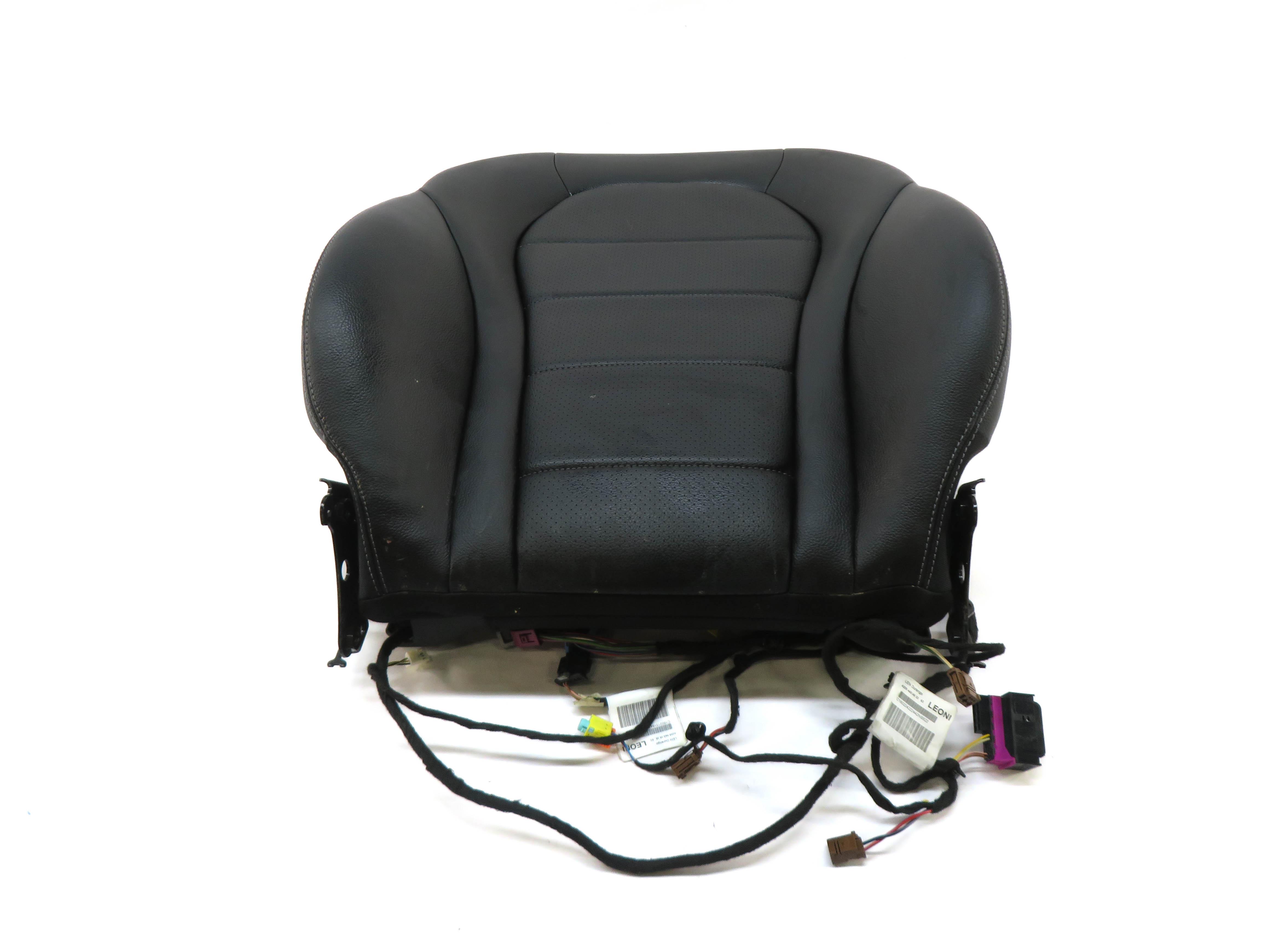 2016 MERCEDES C300 (W205) FRONT RIGHT PASSENGER UPPER TOP SEAT CUSHION (BLACK) — exact item pictured