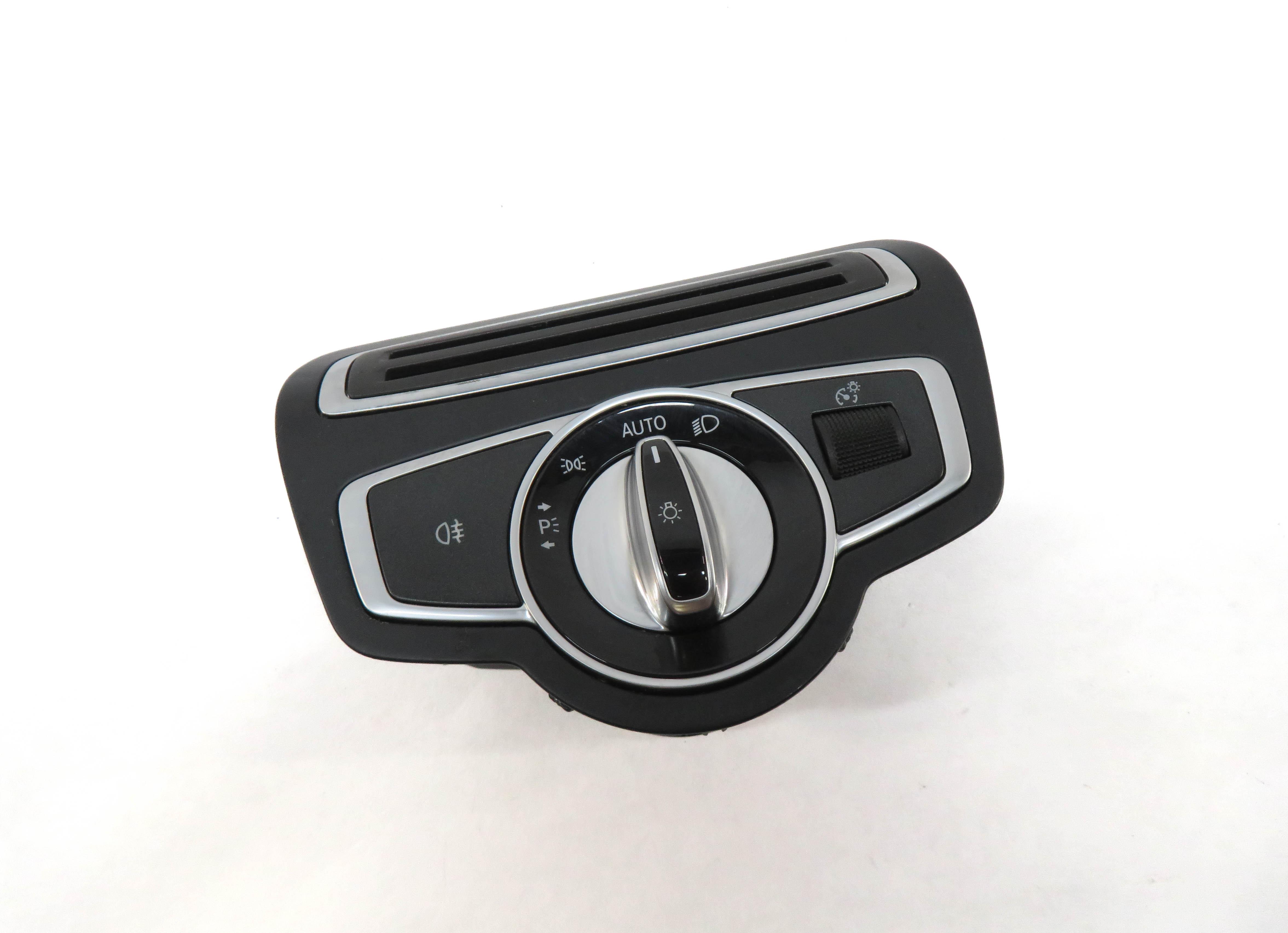 15-21 MERCEDES C300 C43 AMG (W205) FRONT LEFT DASHBOARD HEADLIGHT SWITCH (BLACK) — exact item pictured