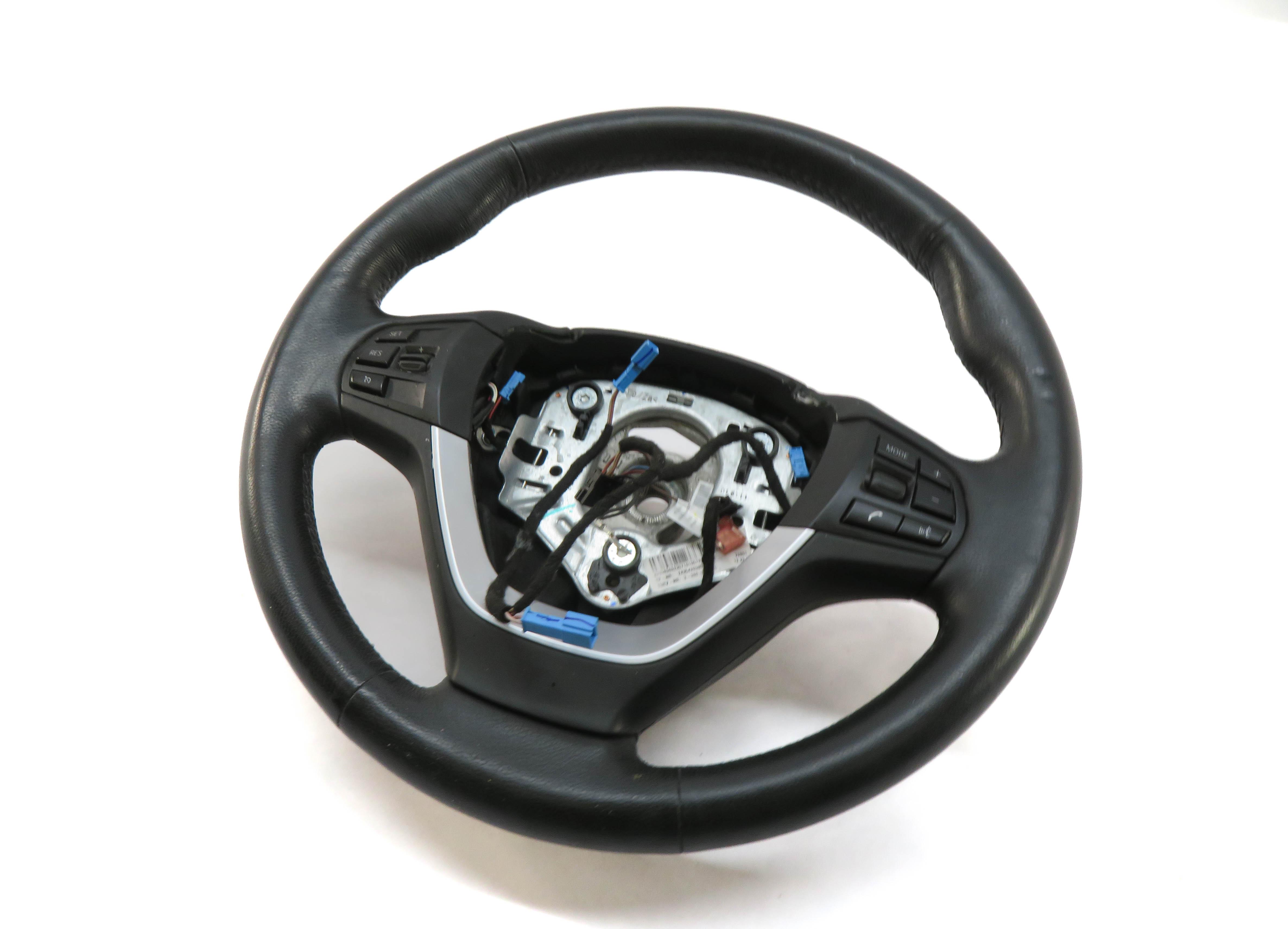 2011-2017 BMW X3 X4 (F25 F26) HEATED SHIFT PADDLE SPORT STEERING WHEEL (BLACK) — exact item pictured