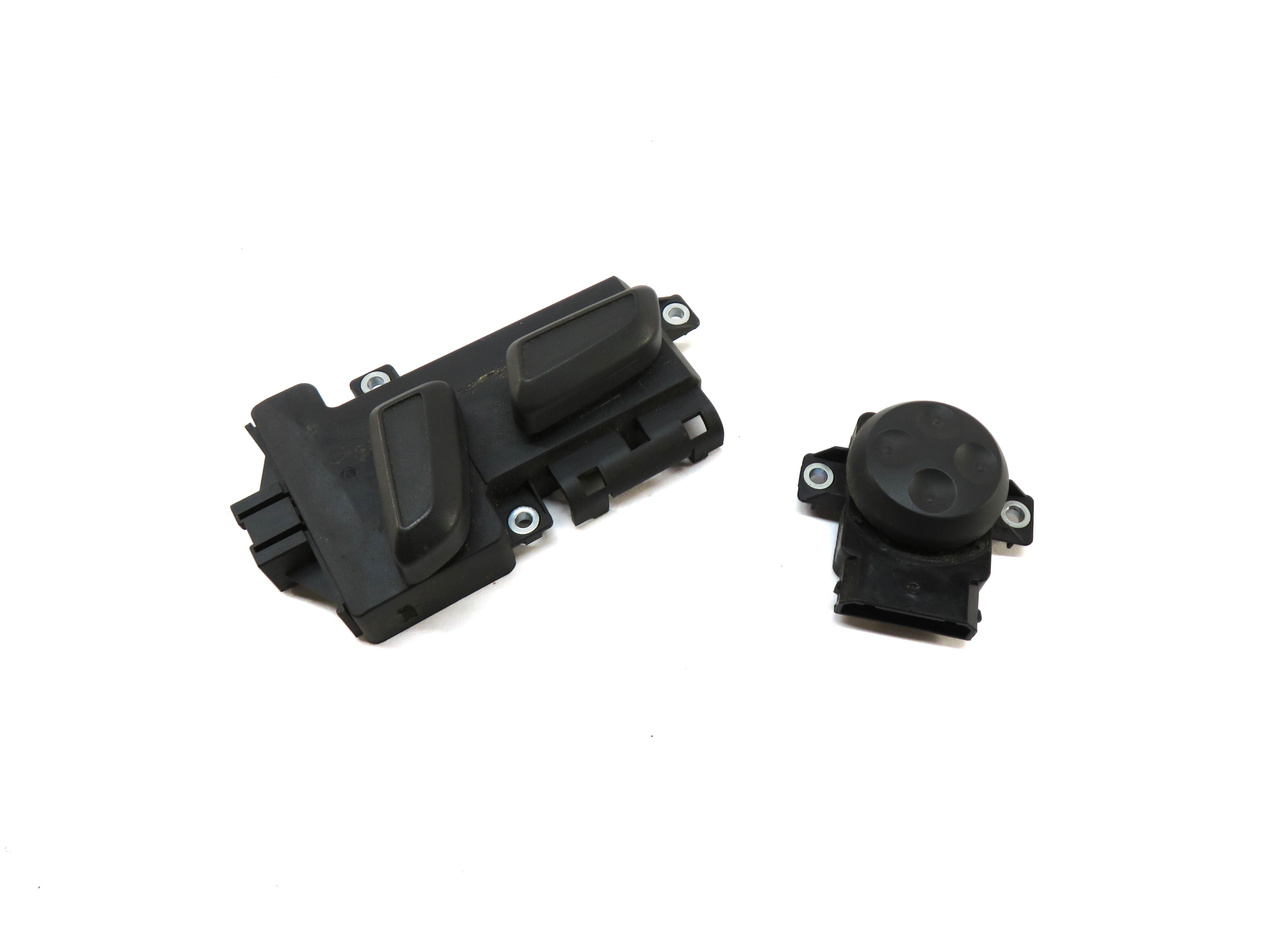 09-12 AUDI A4 B8 8K FRONT LEFT DRIVER SEAT ADJUST ADJUSTMENT SWITCH SET/2 BLACK — exact item pictured