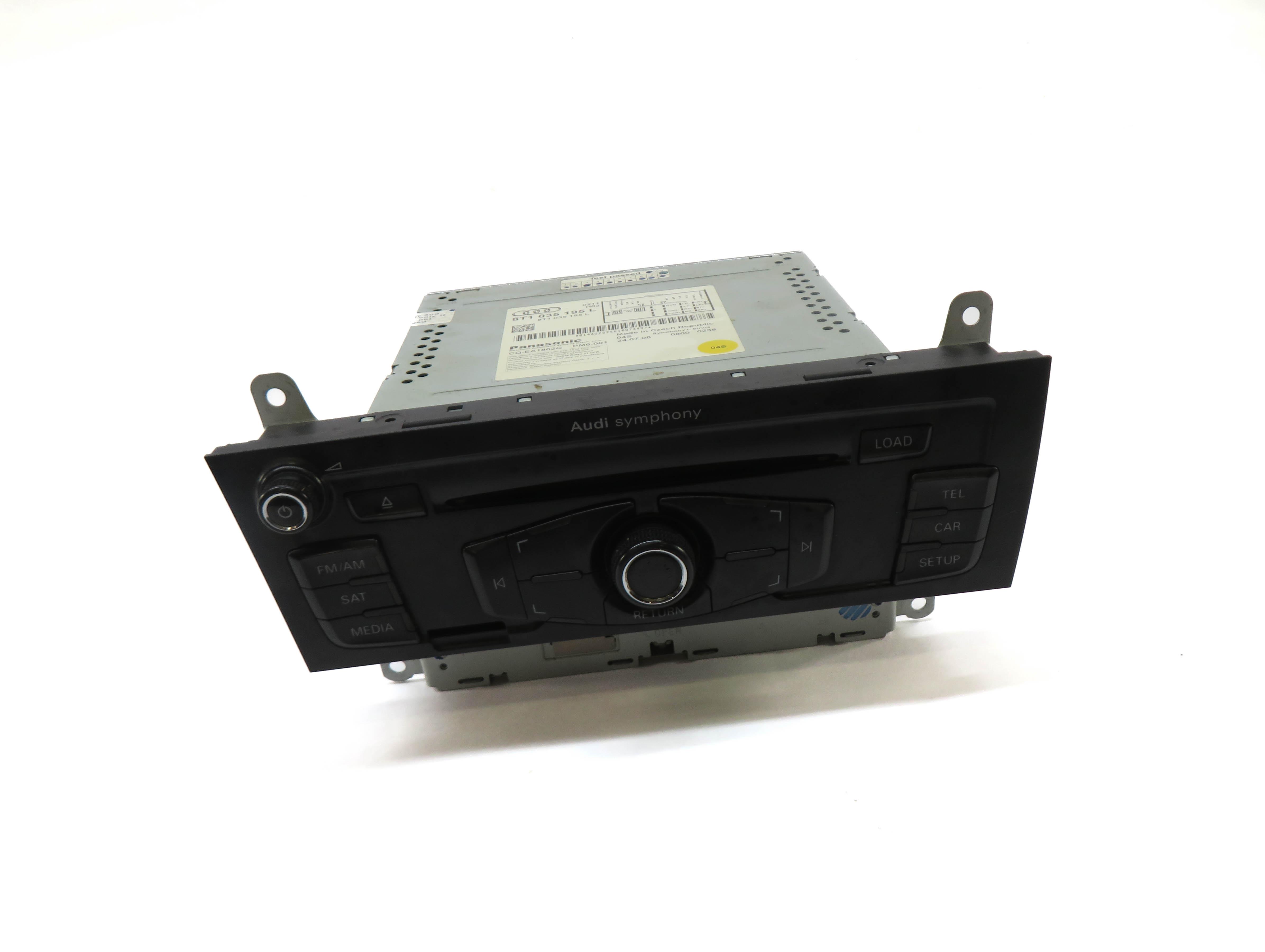 2009 AUDI A4 S4 (B8 8K) AM/FM RADIO STEREO 6-DISC CD CHANGER PLAYER READER — exact item pictured