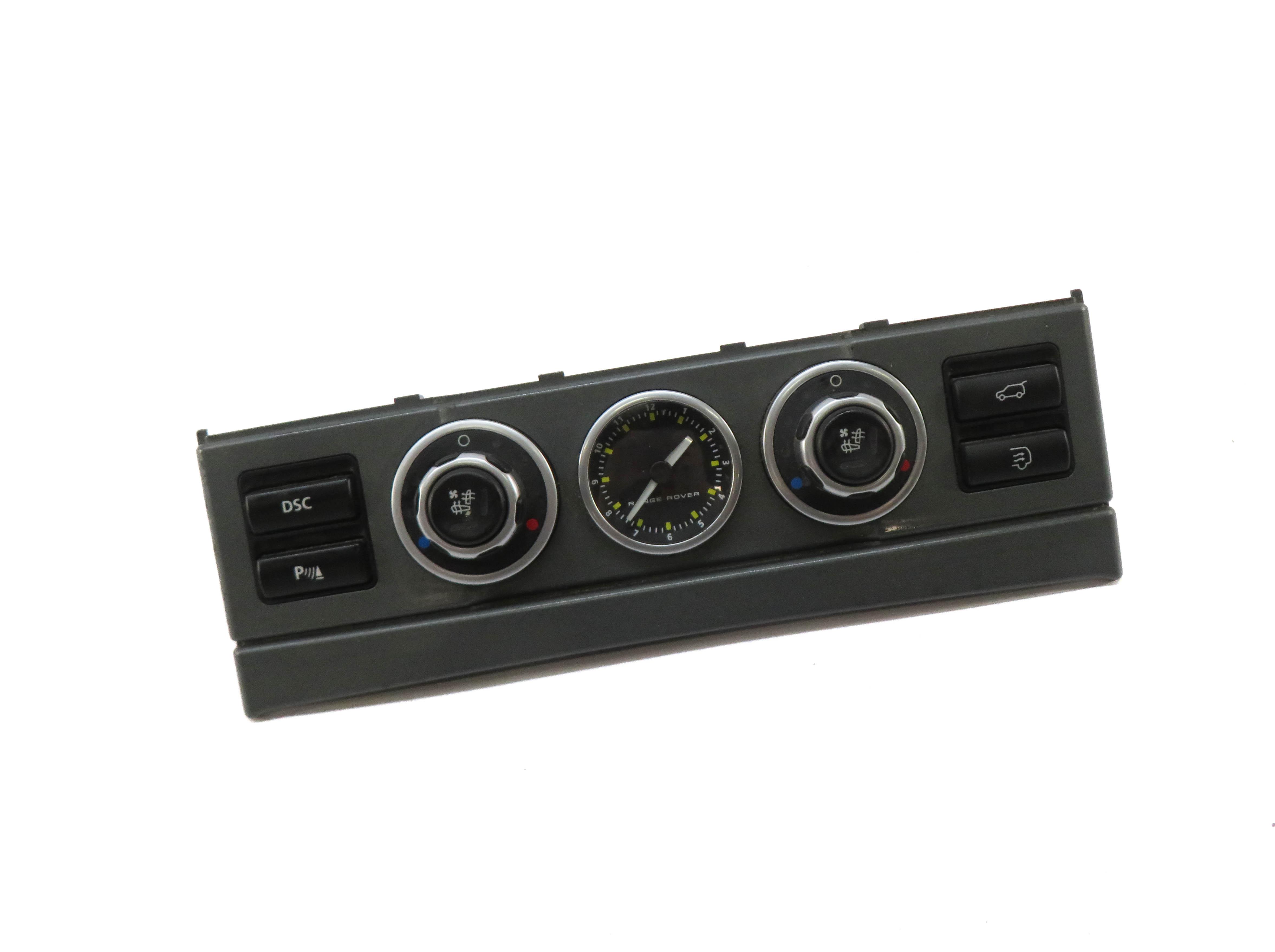 2008 RANGE ROVER L322 FRONT DSC PDC TRUNK CLOCK SEAT COOL HEATER CONTROL PANEL — exact item pictured