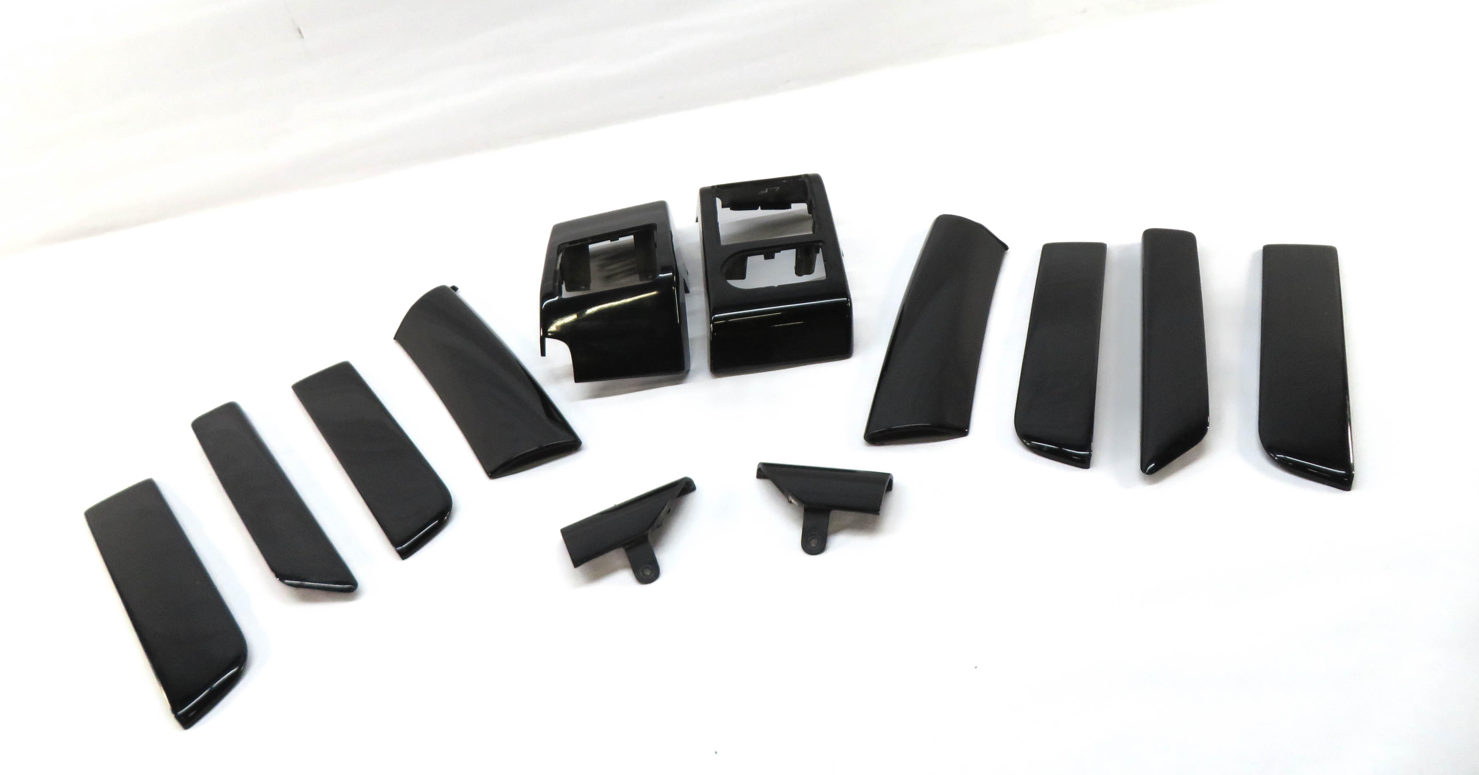 2008 RANGE ROVER (L322) FRONT REAR LEFT RIGHT TRIM SET/12 (GRAND BLACK WOOD) — exact item pictured
