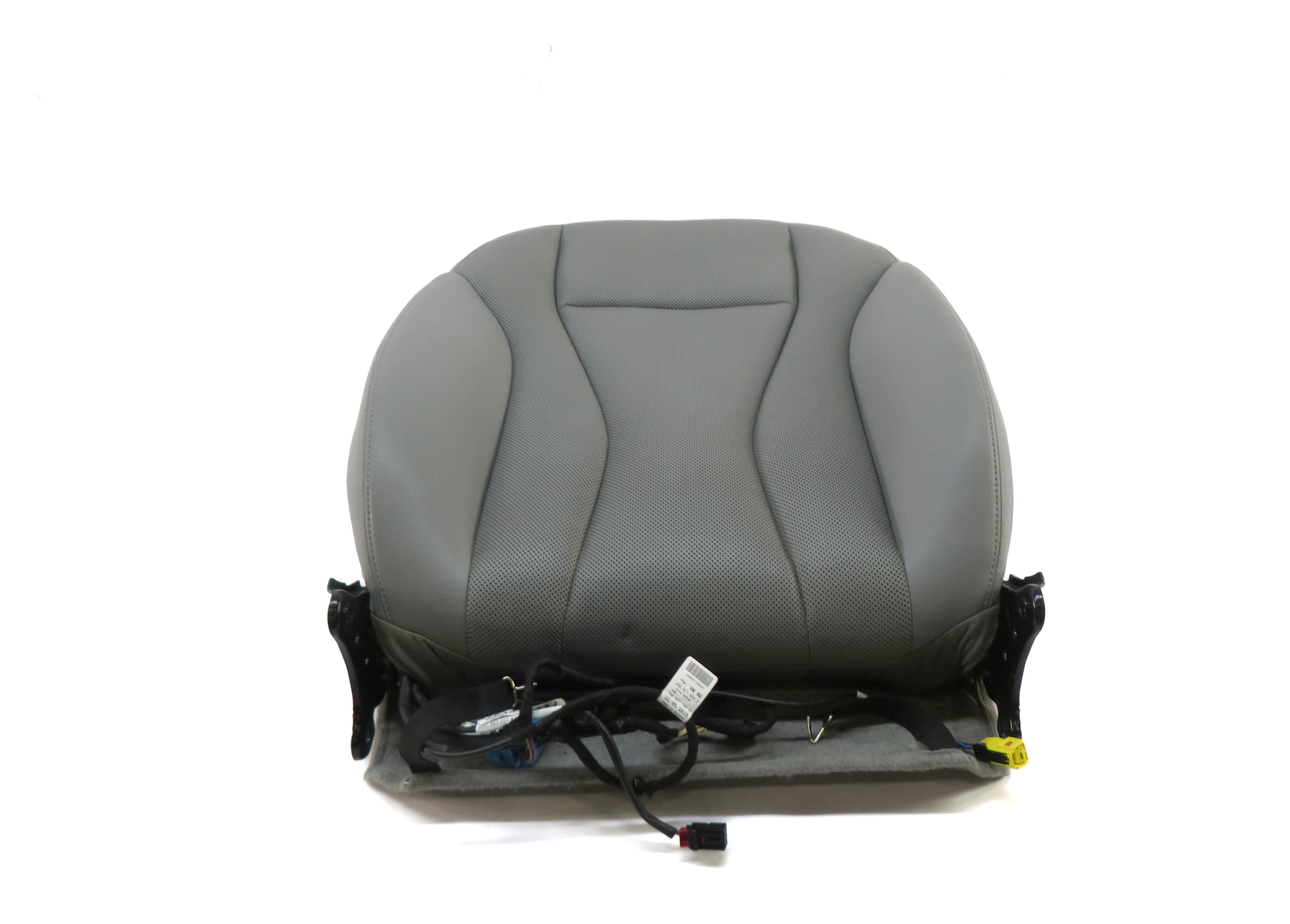 17-20 AUDI Q7 4M FRONT RIGHT PASSENGER UPPER TOP HEATED VENTED SEAT CUSHION GRAY — exact item pictured