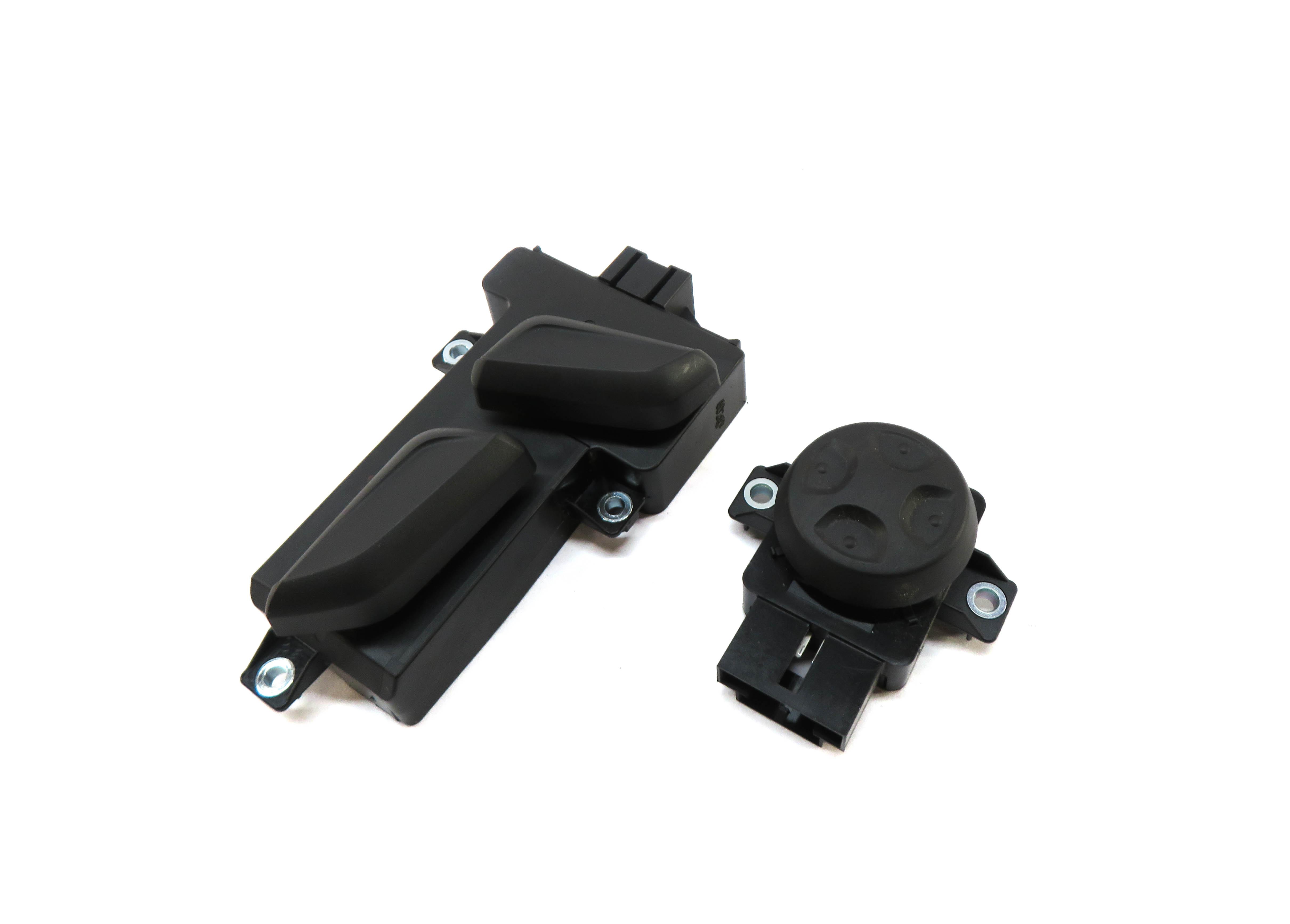 17 AUDI Q7 (4M) FRONT RIGHT PASSENGER SEAT ADJUST ADJUSTMENT SWITCH SET/2 BLACK — exact item pictured