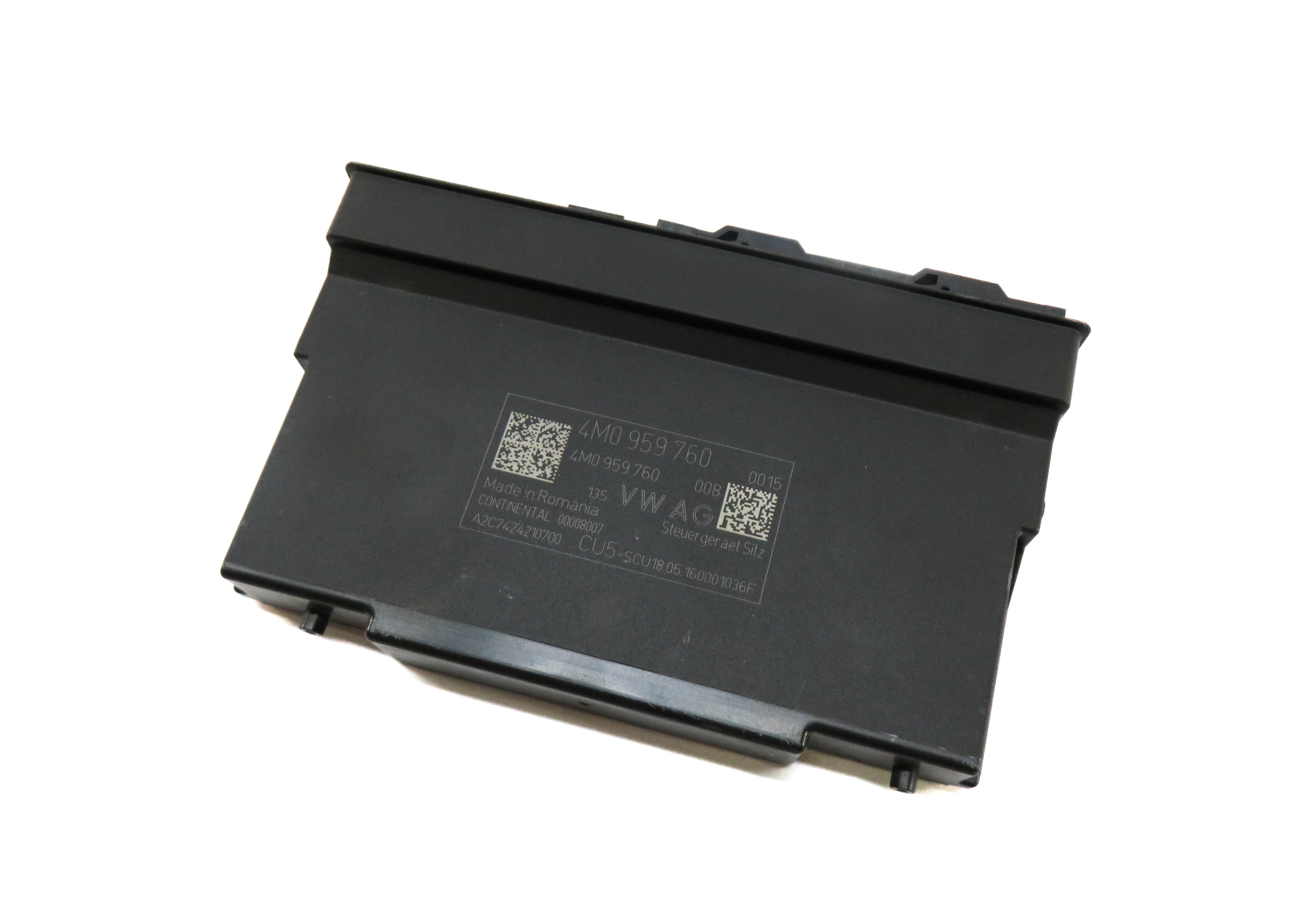 17-20 AUDI Q7 (4M) FRONT LEFT DRIVER SEAT BACKREST ADJUST CONTROL MODULE — exact item pictured