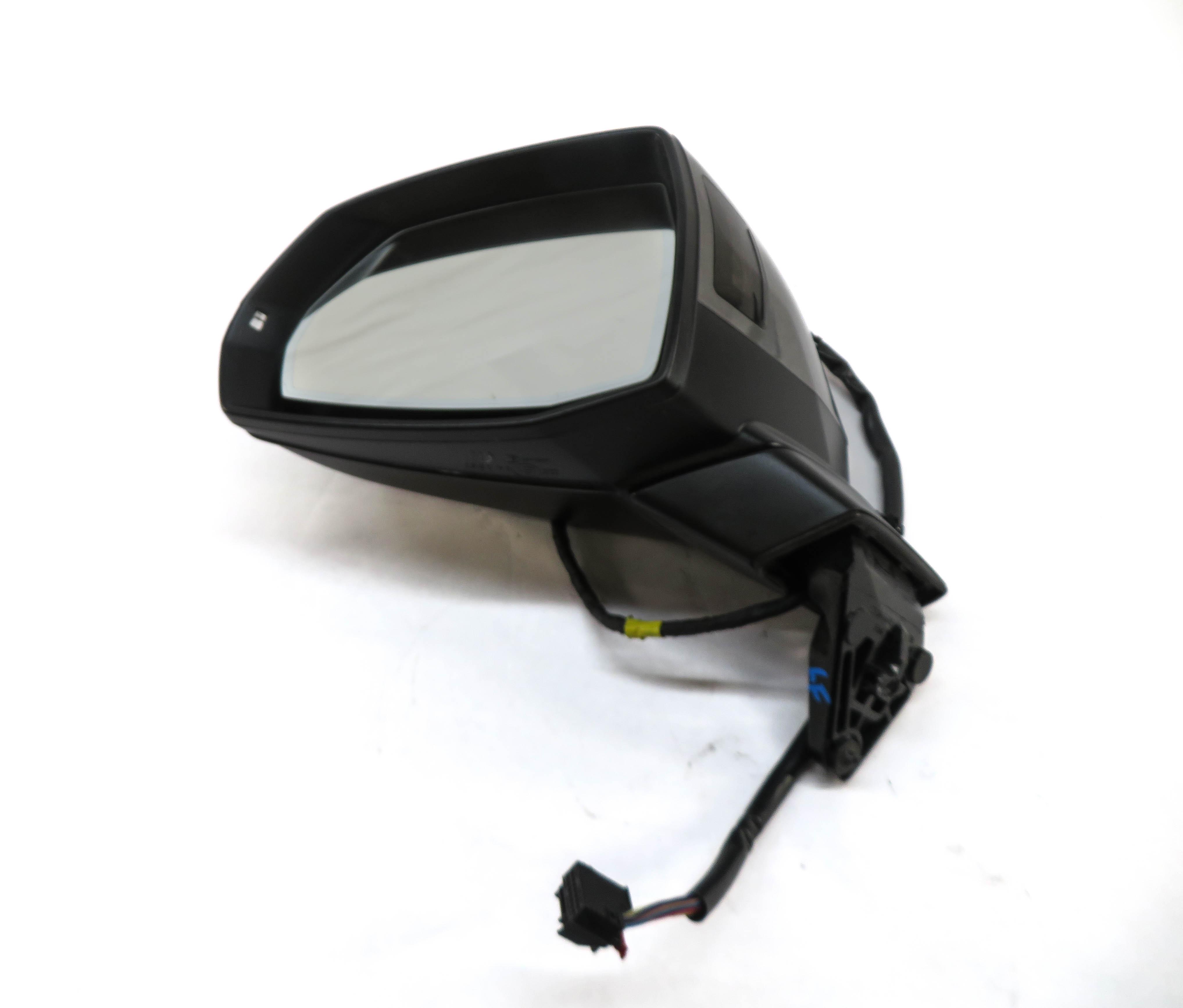 17-19 AUDI Q7 4M FRONT LEFT DRIVER DOOR MIRROR BLIND SPOT AUTODIM HEATED (GRAY) — exact item pictured