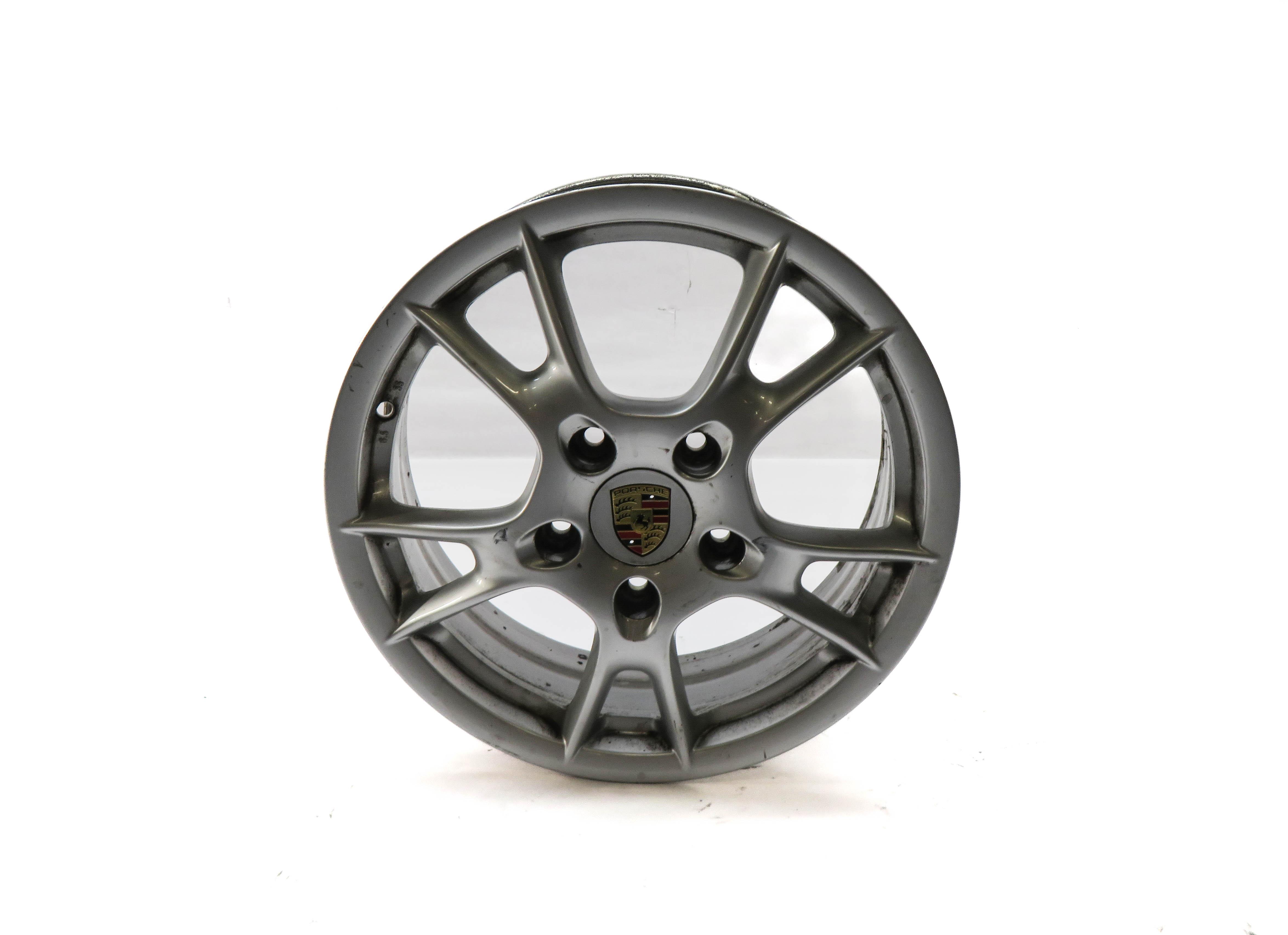 2005-2008 PORSCHE BOXSTER CAYMAN 987 FRONT BOXSTER II WHEEL RIM 17x6.5 (OPT 393) — exact item pictured