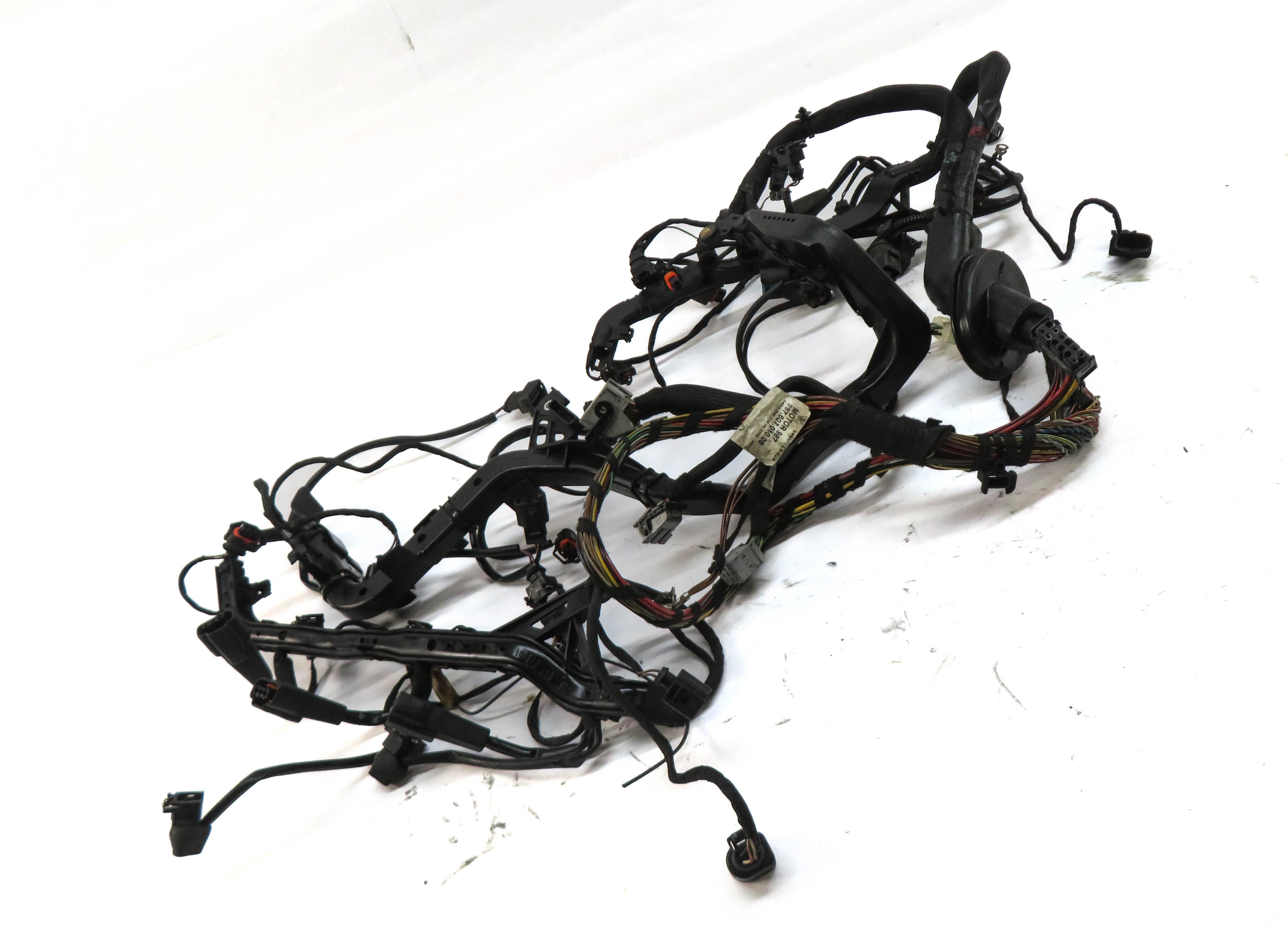 2007 PORSCHE BOXSTER (987) 2.7L ENGINE WIRING HARNESS LOOM (XENON M/T MANUAL) — exact item pictured