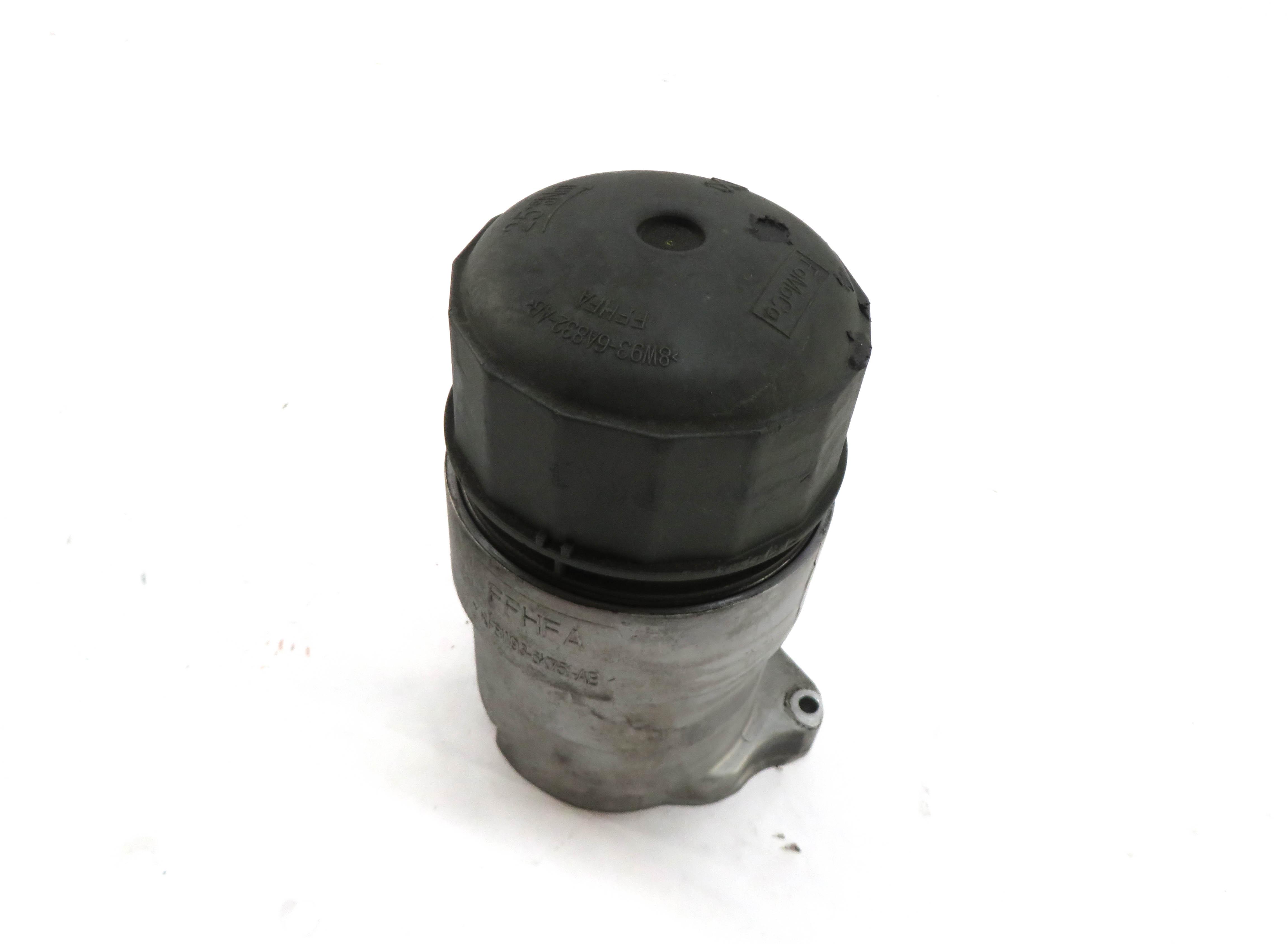 2011 RANGE ROVER (L322) 5.0L SUPERCHARGED AJ133 ENGINE OIL FILTER HOUSING w/ CAP — exact item pictured