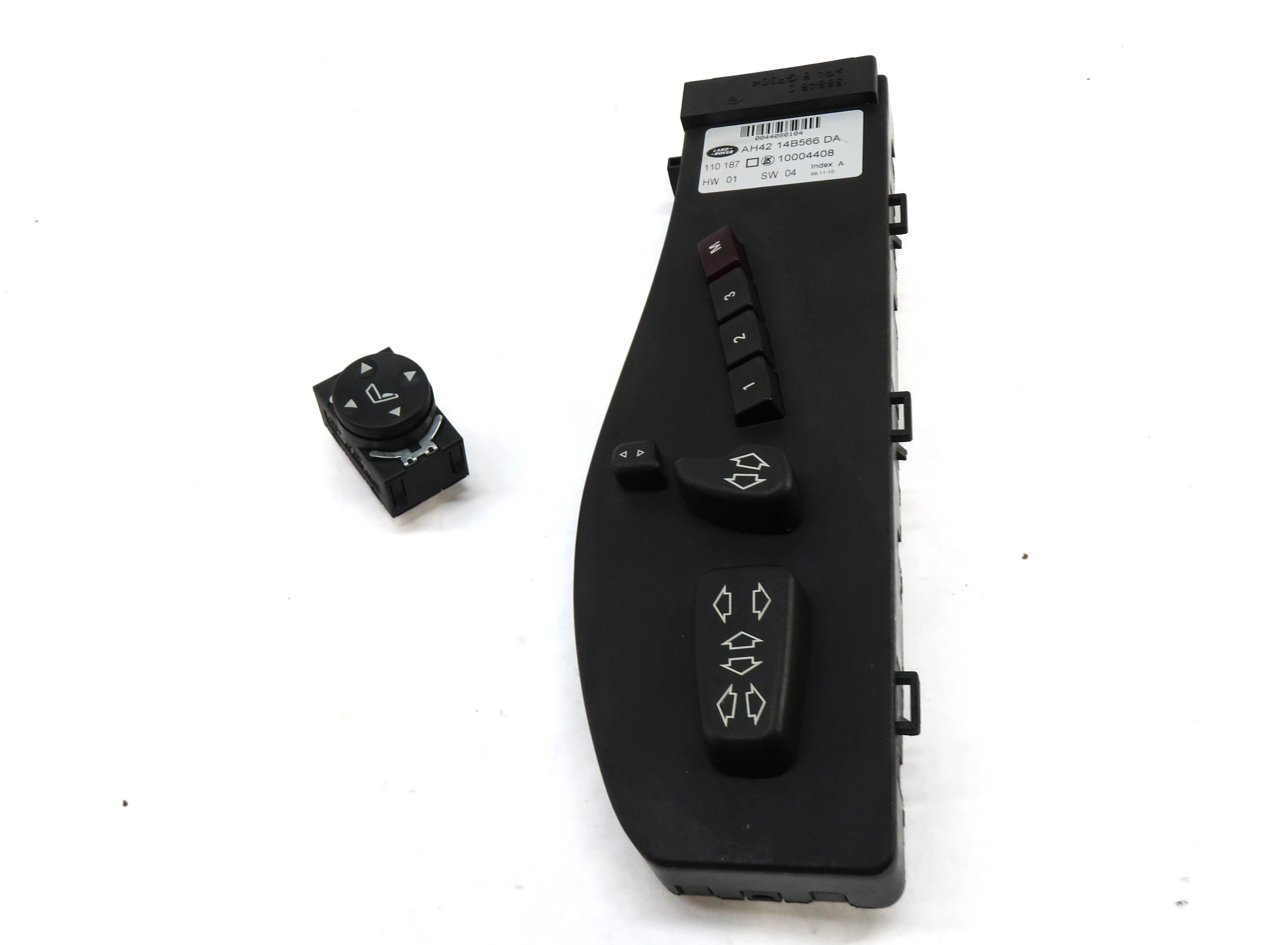 2011 RANGE ROVER (L322) FRONT LEFT DRIVER SEAT MEMORY ADJUST SWITCH SET (BLACK) — exact item pictured