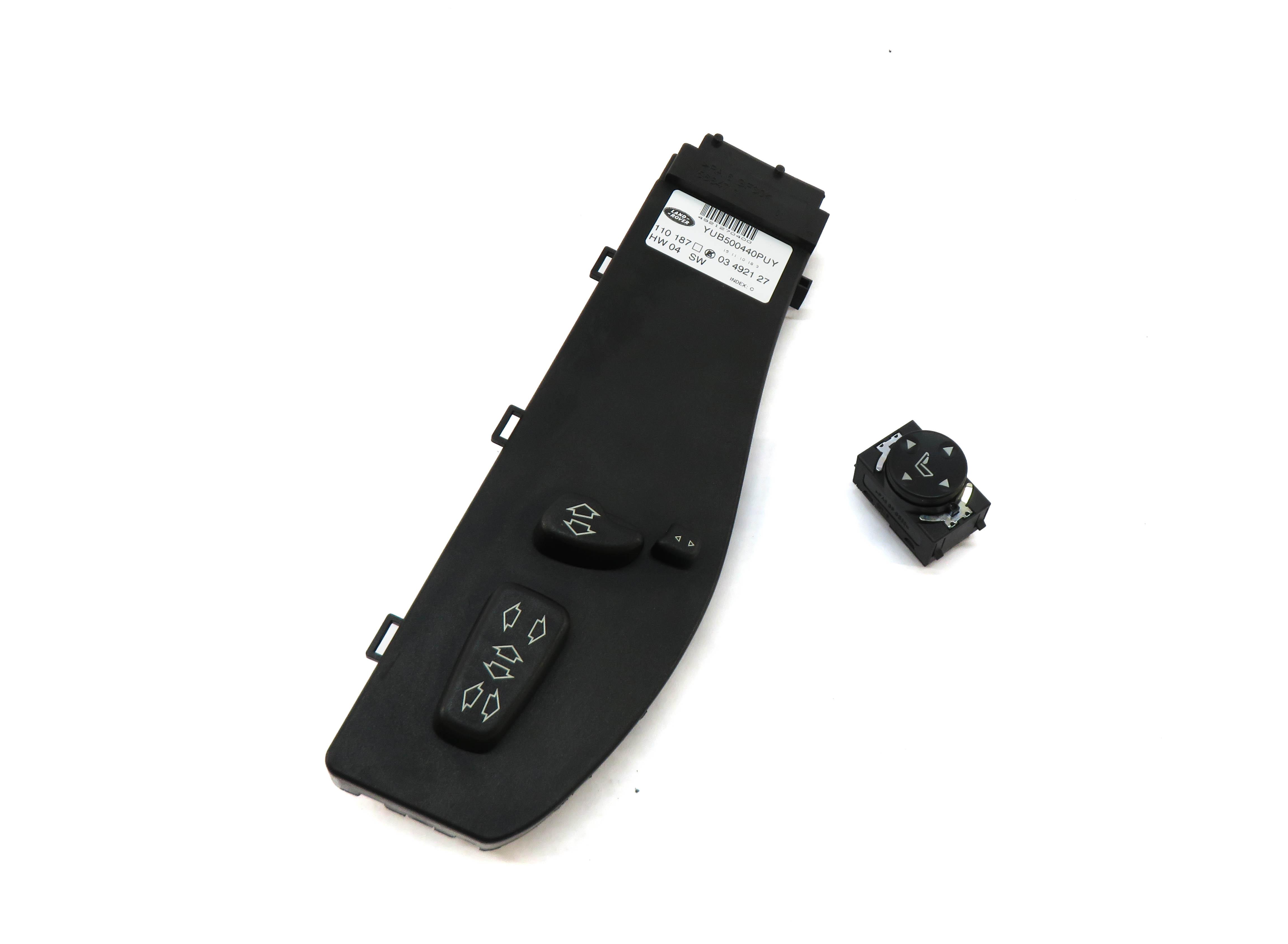2011 RANGE ROVER (L322) FRONT RIGHT PASSENGER SEAT ADJUST SWITCH SET (BLACK) — exact item pictured