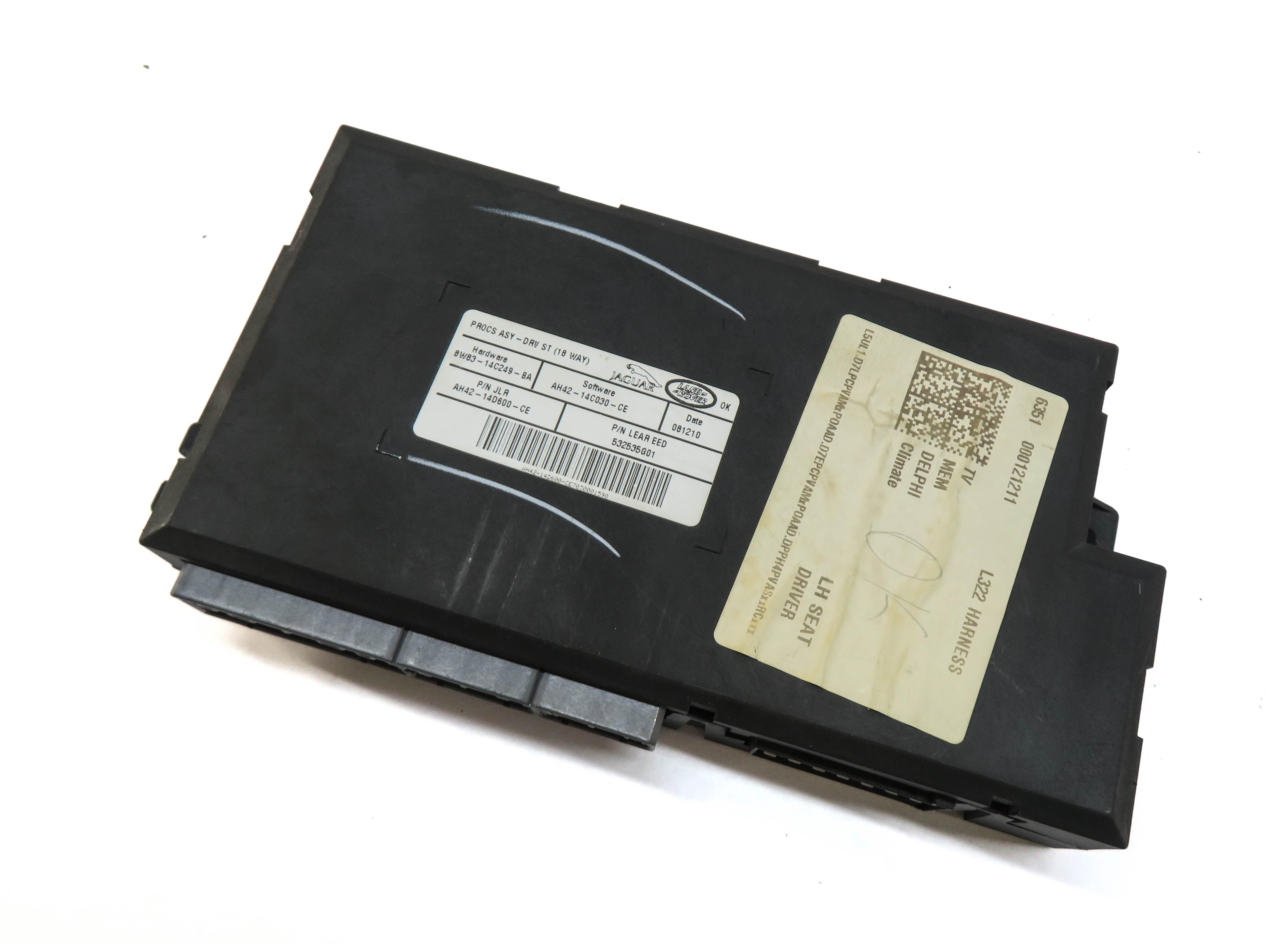 2011 RANGE ROVER (L322) FRONT LEFT DRIVER SEAT ADJUSTMENT MEMORY CONTROL MODULE — exact item pictured