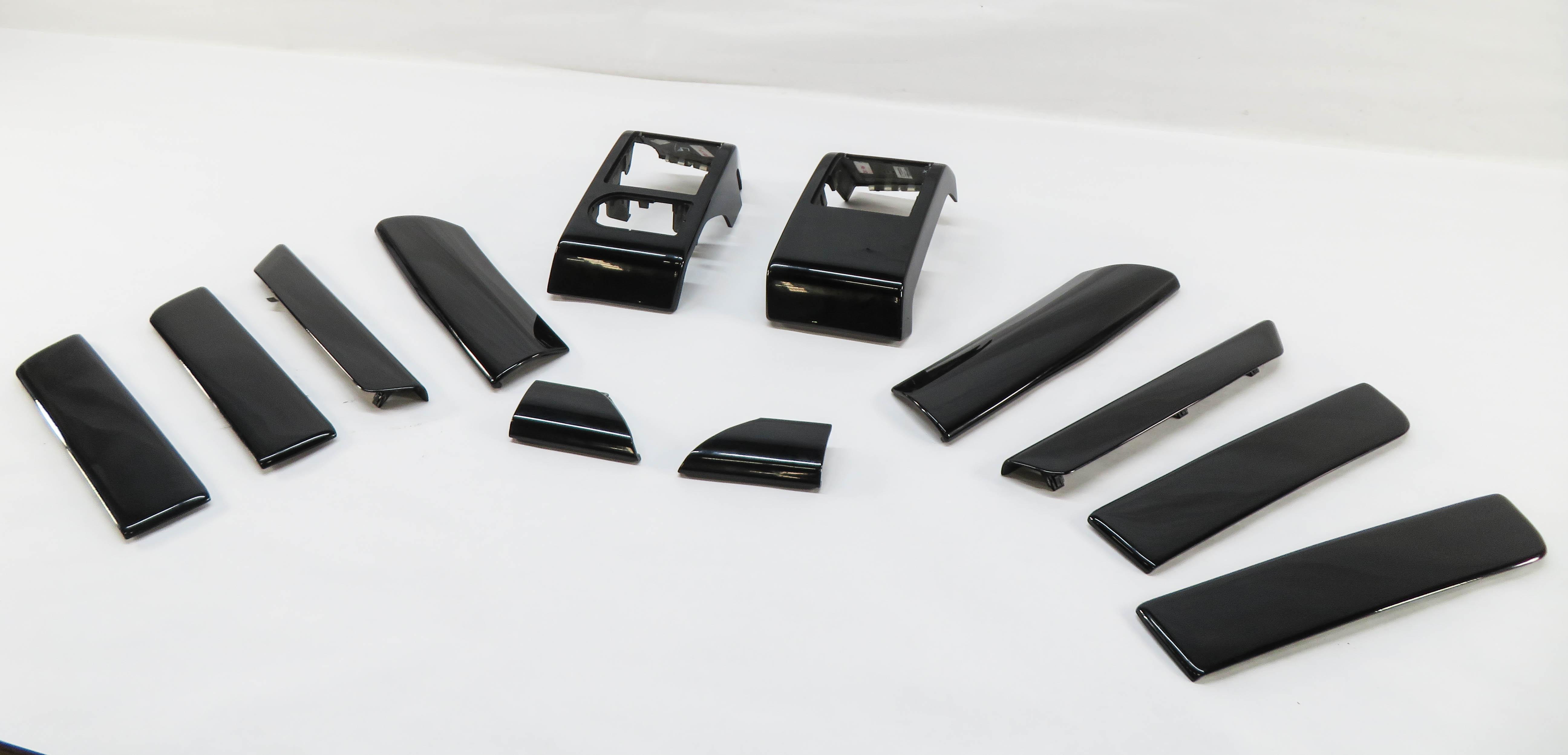 2011 RANGE ROVER L322 FRONT REAR LEFT RIGHT DOOR DASH GRAND BLACK WOOD TRIM SET — exact item pictured